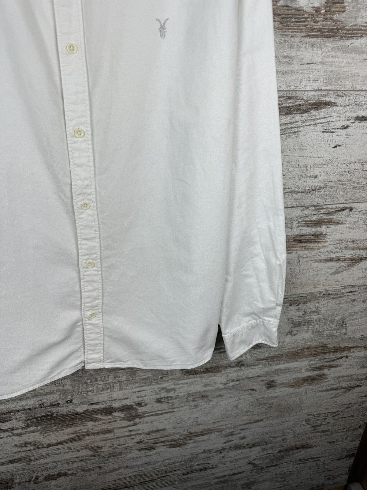 Allsaints × Japanese Brand Mens Vintage AllSaints Bukowski ls shirt button up white Size US XL / EU 56 / 4 - 4 Thumbnail
