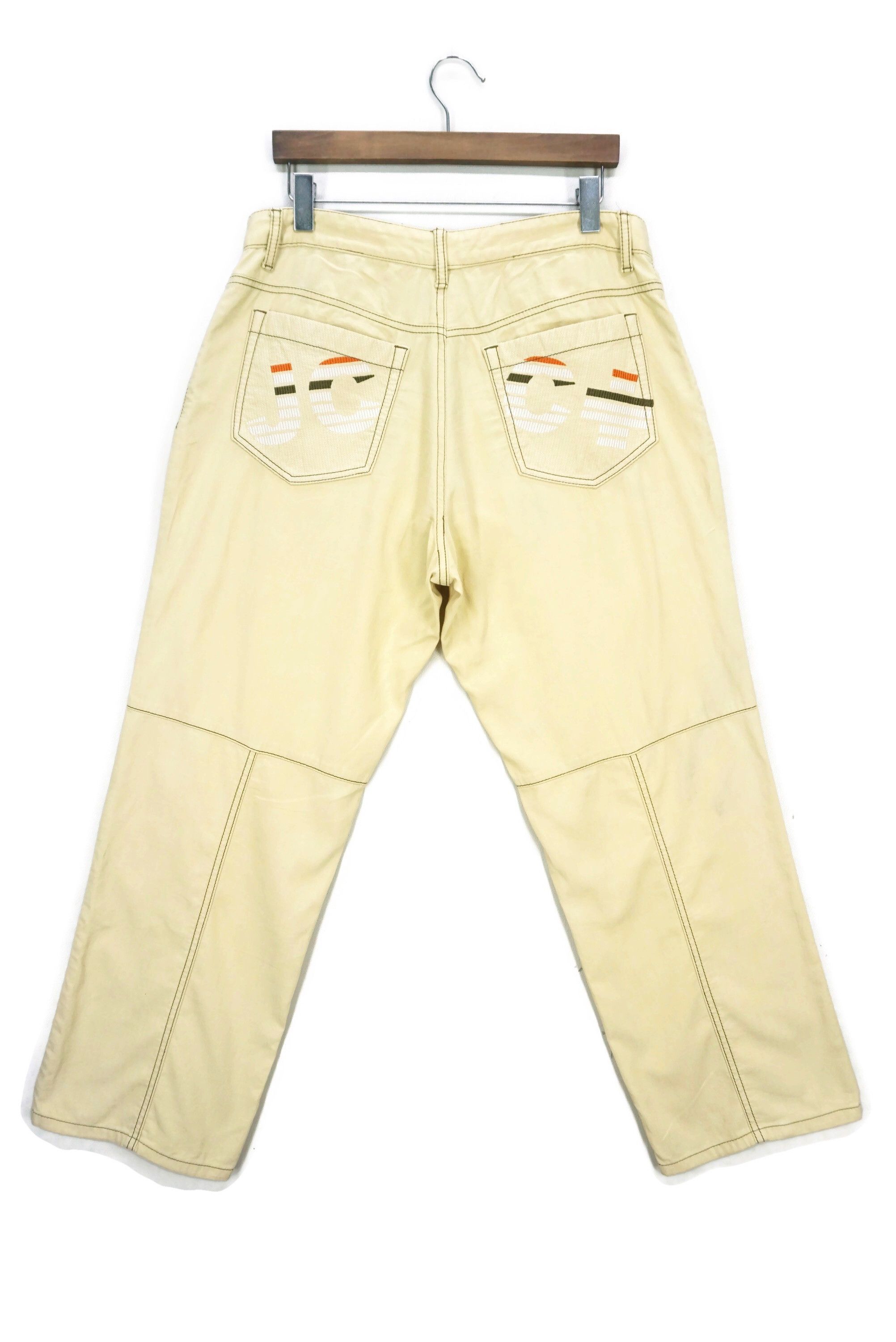 Jean Charles De Castelbajac Castelbajac Pants Size 90 fit W34xL29.5 Patchwork Ankle Golf Size US 34 / EU 50 - 1 Thumbnail
