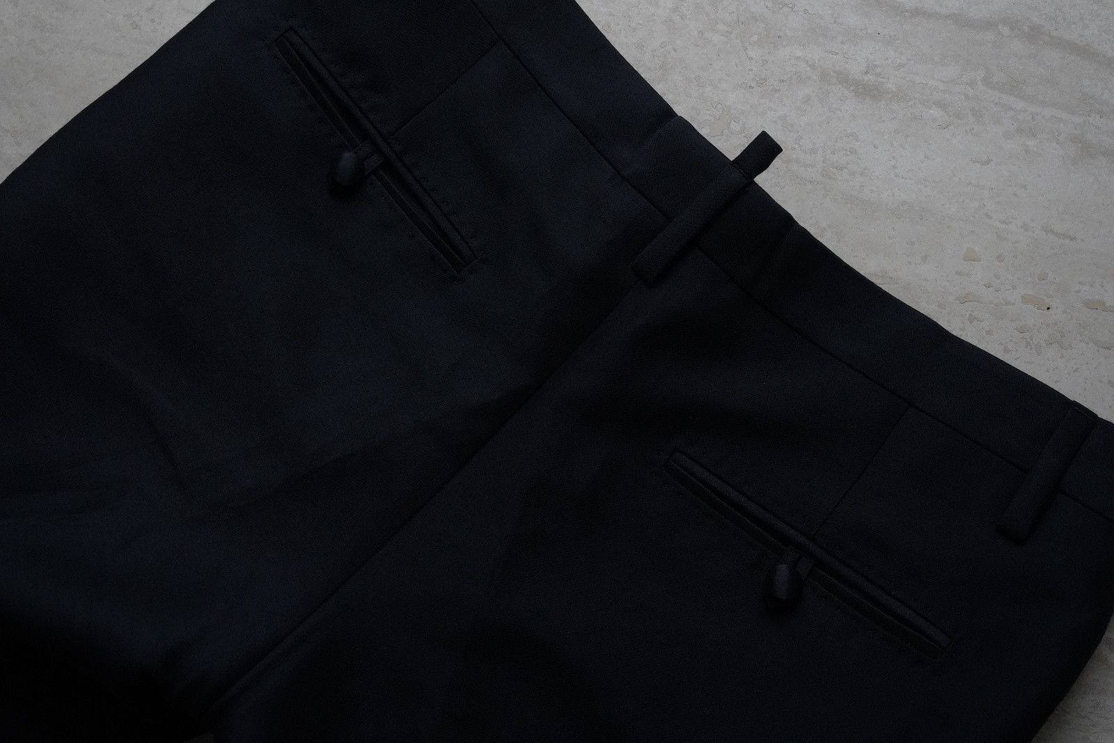 Dsquared2 DSQUARED2 Napoli Tailored Silk-Wool Tux Pants | Size 50 Size US 34 / EU 50 - 6 Thumbnail