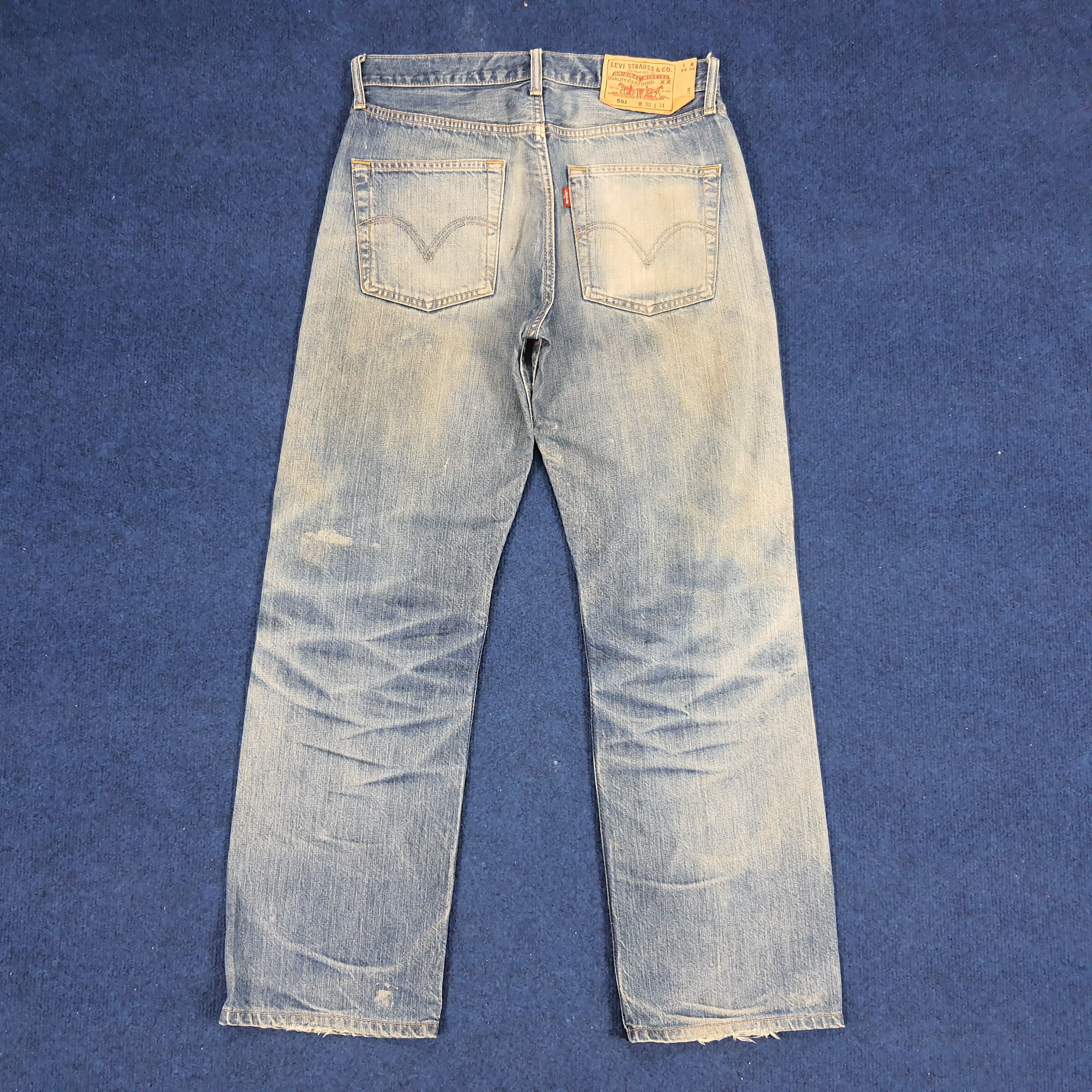 Vintage Levi's 501 Distressed Style Denim Jeans