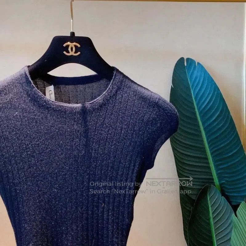 Dior Dior Color Block Cashmere Short Sleeve Sweater . Size S / US 4 / IT 40 - 3 Thumbnail