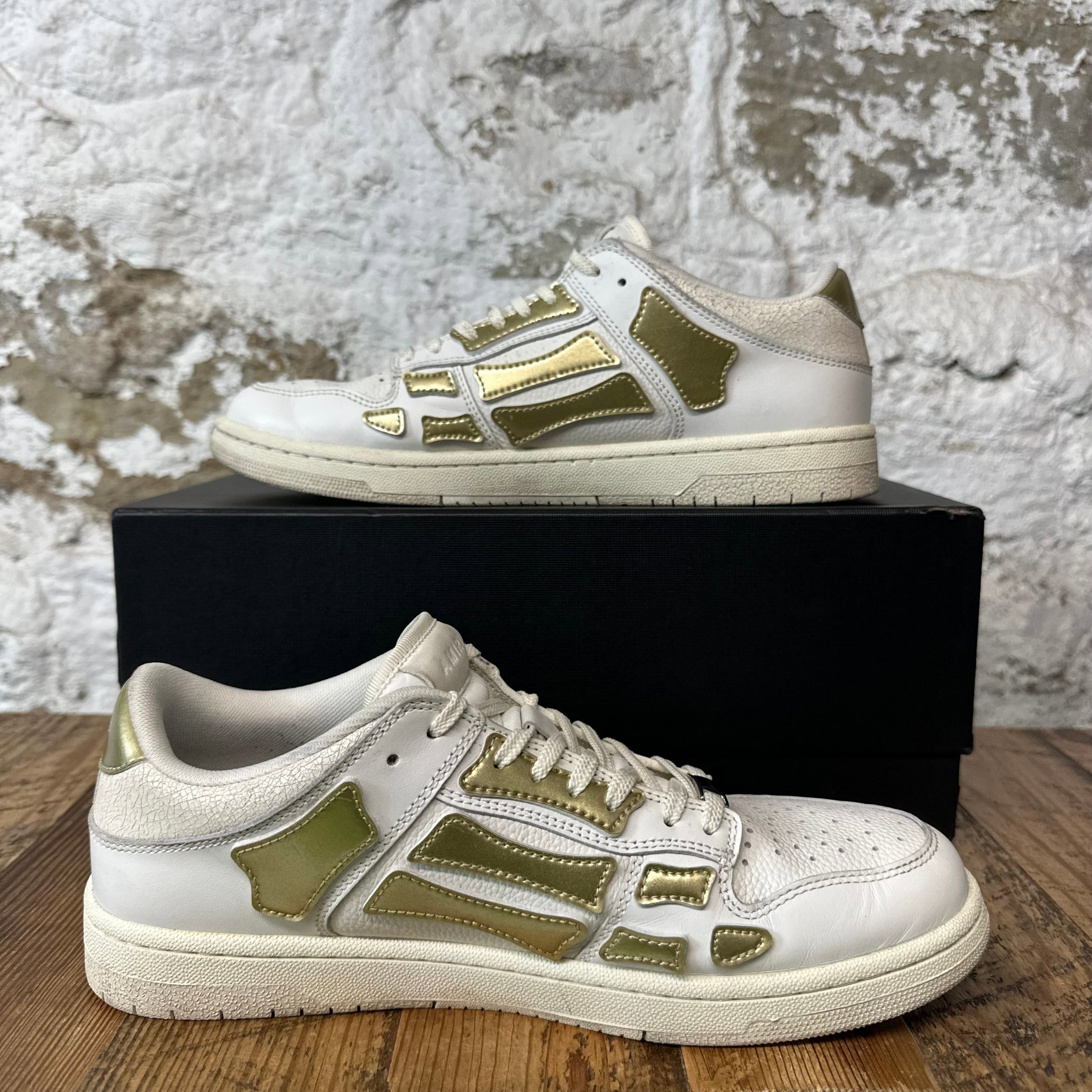 Amiri Amiri Gold Skeleton White Sneaker Sz 10 (43) Size US 10 / EU 43 - 2 Thumbnail