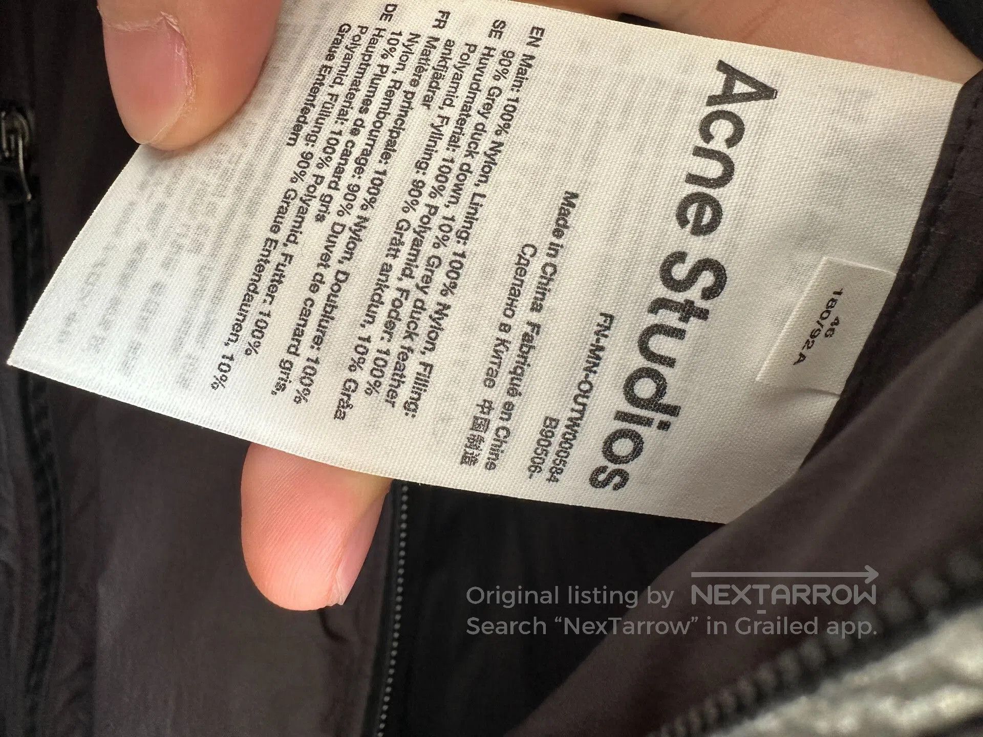 Acne Studios Acne Studios Down Jacket 24AW. Size US S / EU 44-46 / 1 - 5 Thumbnail