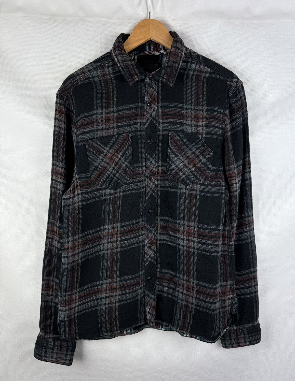 Allsaints Allsaints Finchley LS Men’s Plaid Flannel Button Up Shirt Size US L / EU 52-54 / 3 - 1 Thumbnail