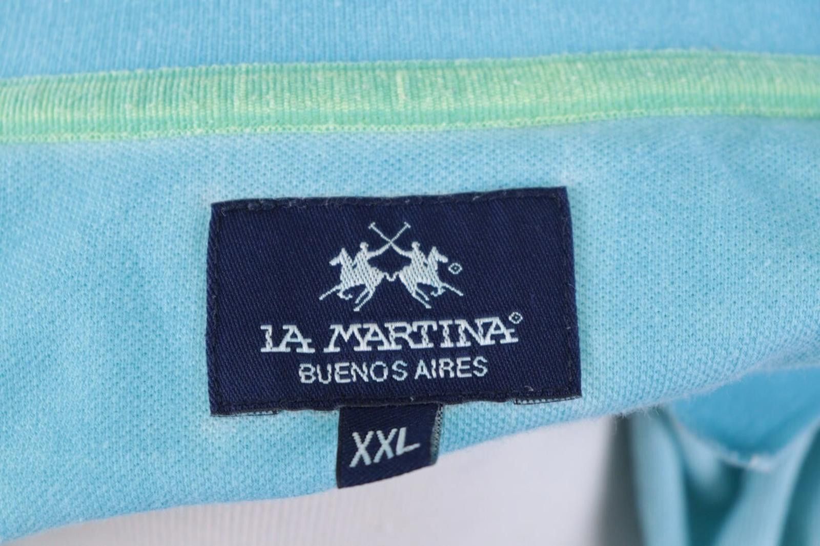 La Martina La Martina Buenos Aires Blue Summer Polo Shirt Size XXL Size US XXL / EU 58 / 5 - 11 Thumbnail