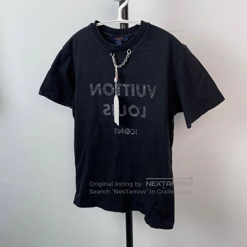 Louis Vuitton Louis Vuitton Black chain logo short sleeve T-shirt Size US S / EU 44-46 / 1 - 3 Thumbnail