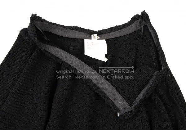 Comme des Garcons Comme des Garcons size M Black Retro Heavy Design Skirt Size 22" - 5 Thumbnail