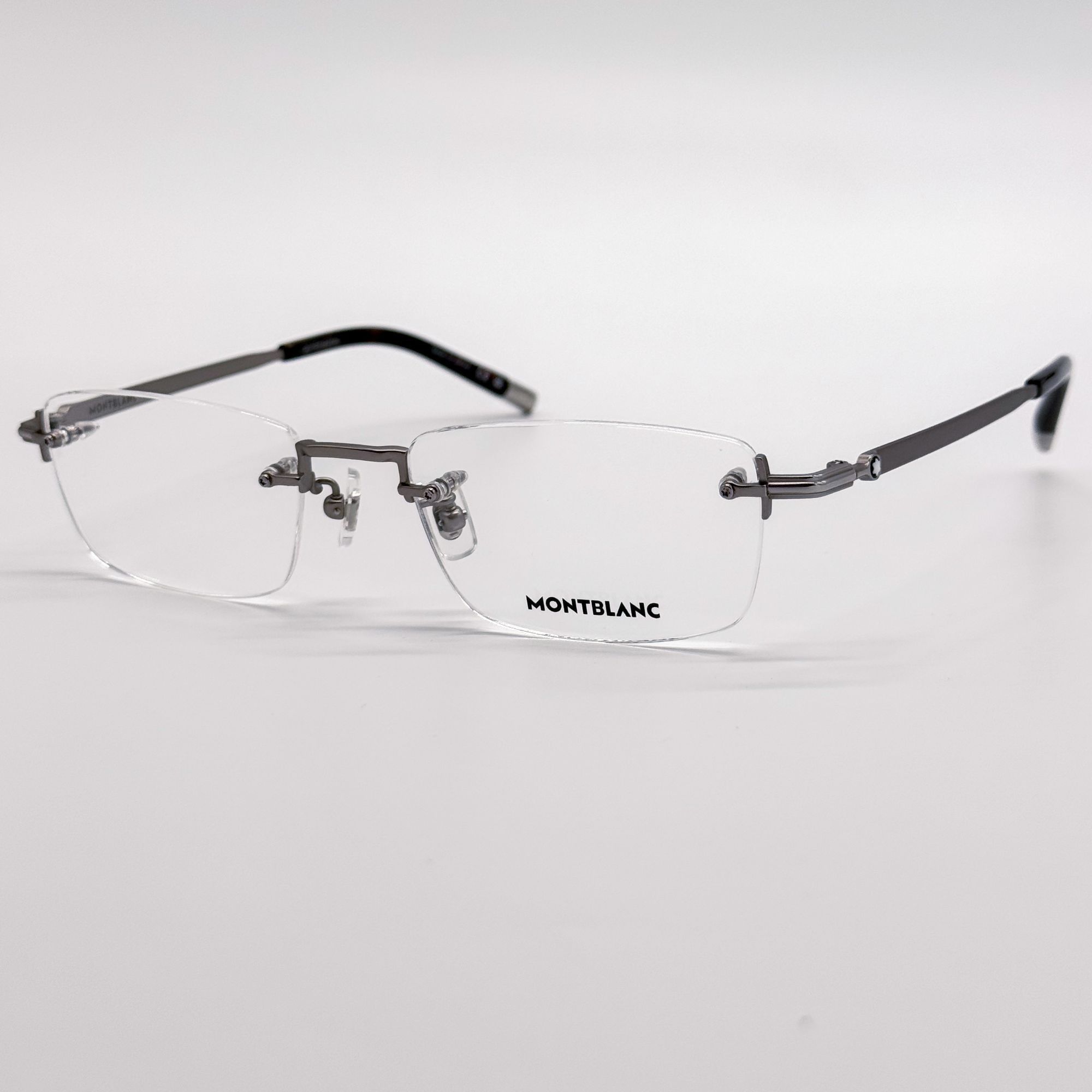 Montblanc NEW MONTBLANC EYEGLASSES MB0132O 002 RUTHENIUM MEN EYEWEAR Size ONE SIZE - 2 Thumbnail