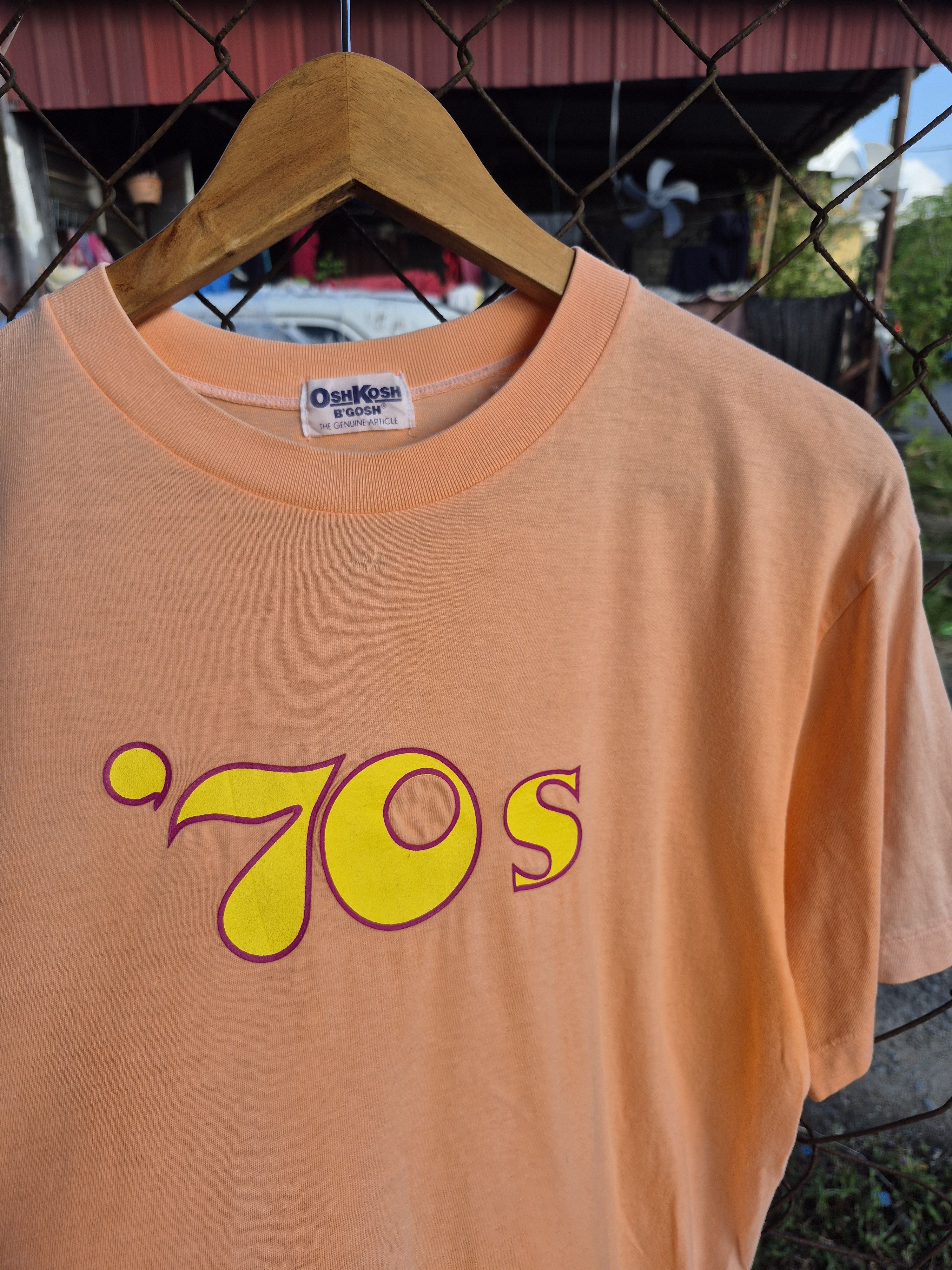 Oshkosh Rare! Vintage Oshkosh 70s Sunfaded Tee Size US M / EU 48-50 / 2 - 3 Thumbnail