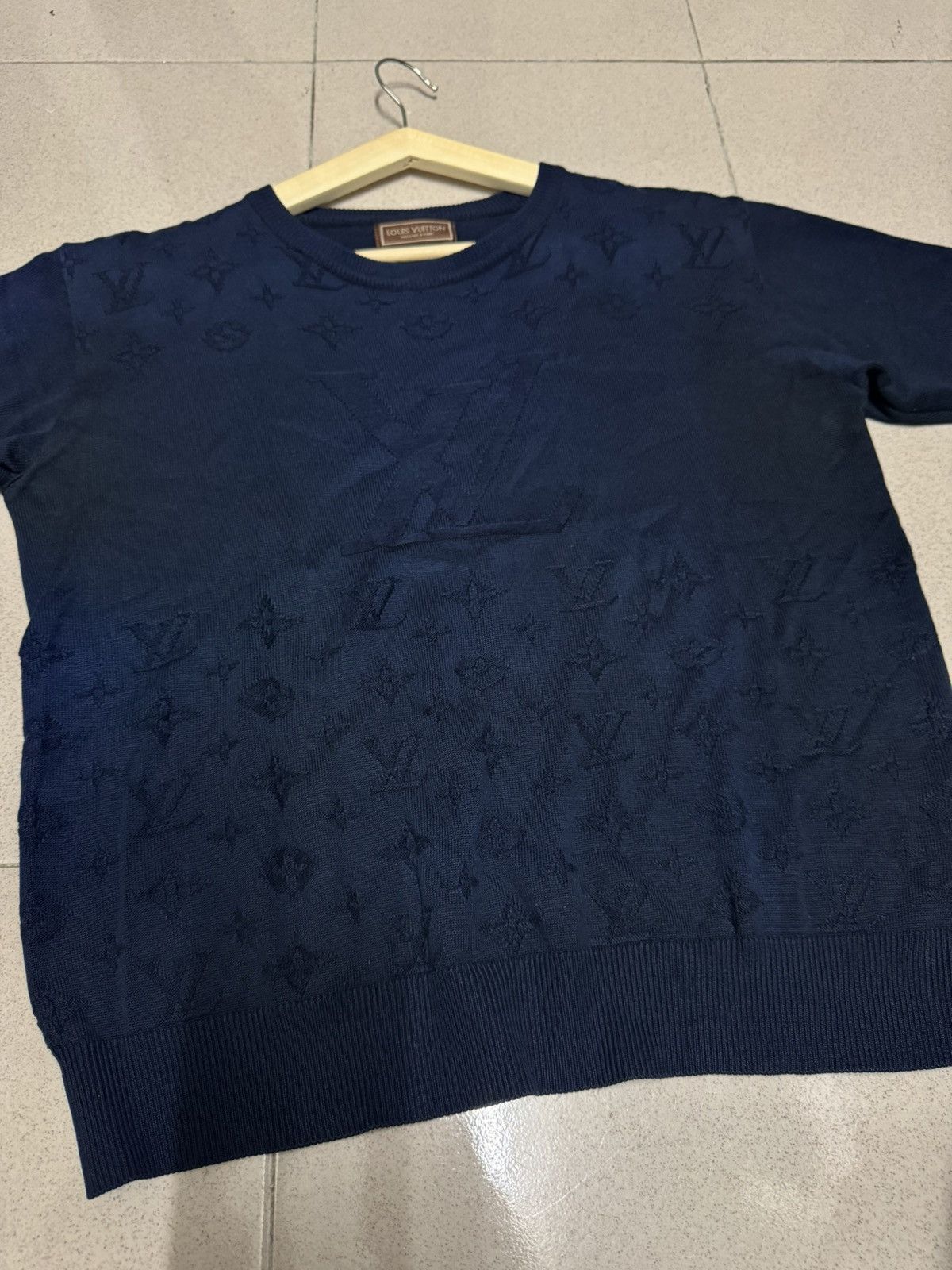 Louis Vuitton VINTAGE LOUIS VUITTON MONOGRAM KNITTED TOP SHIRT Size M / US 6-8 / IT 42-44 - 2 Thumbnail