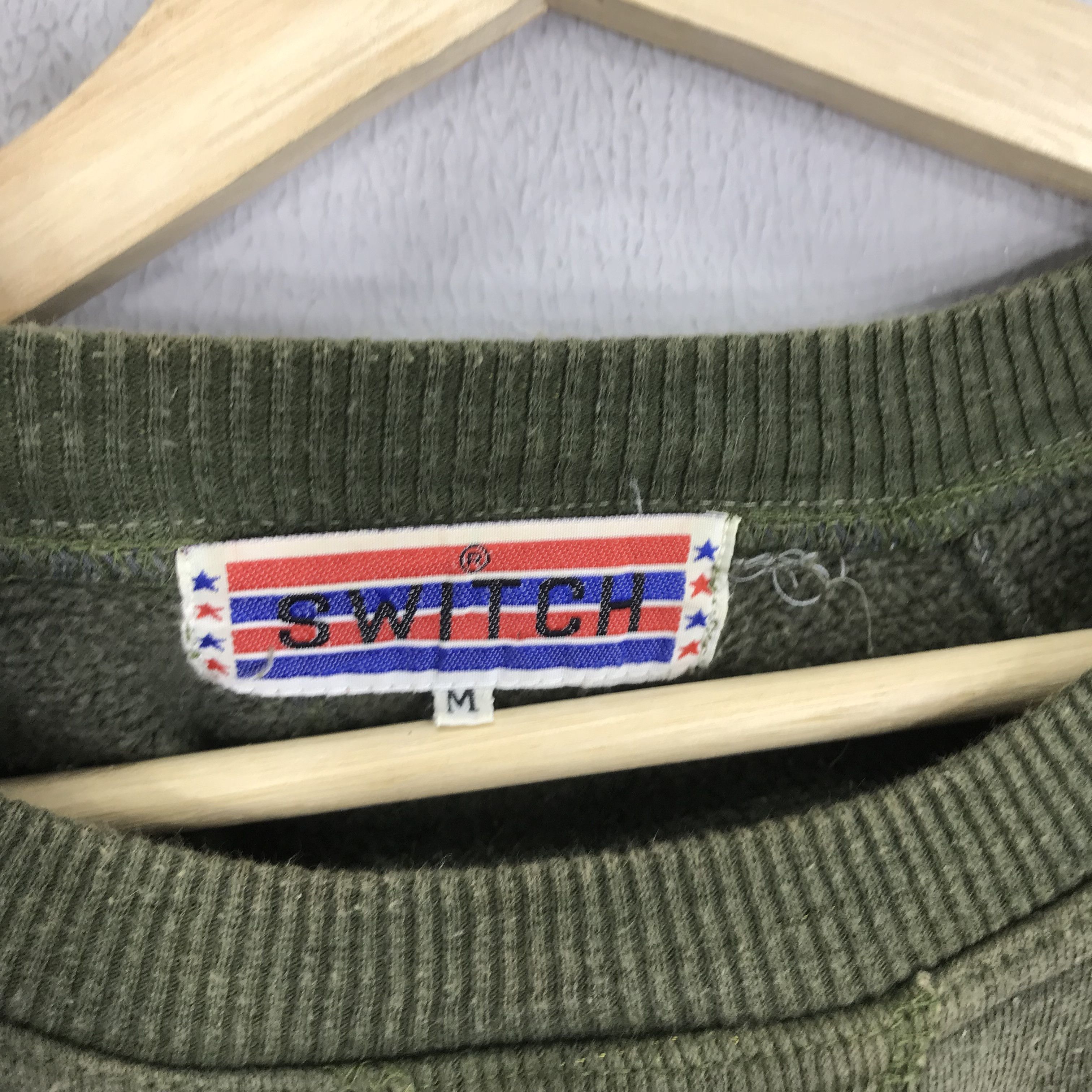 Vintage Vintage Houston Japan Sweatshirts Olive Green - 193 Size US M / EU 48-50 / 2 - 7 Thumbnail