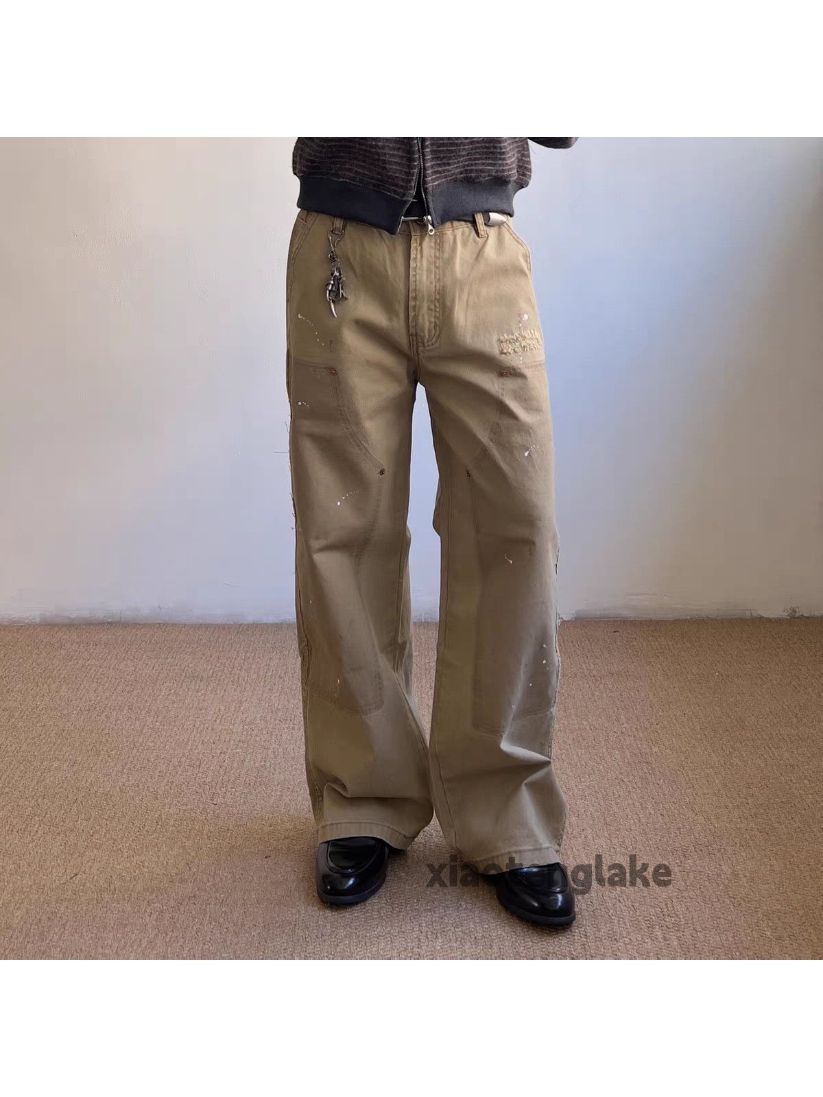 Jean zx vintage faded wide Leg carpenter cargo paint jeans Size US 30 / EU 46 - 4 Thumbnail
