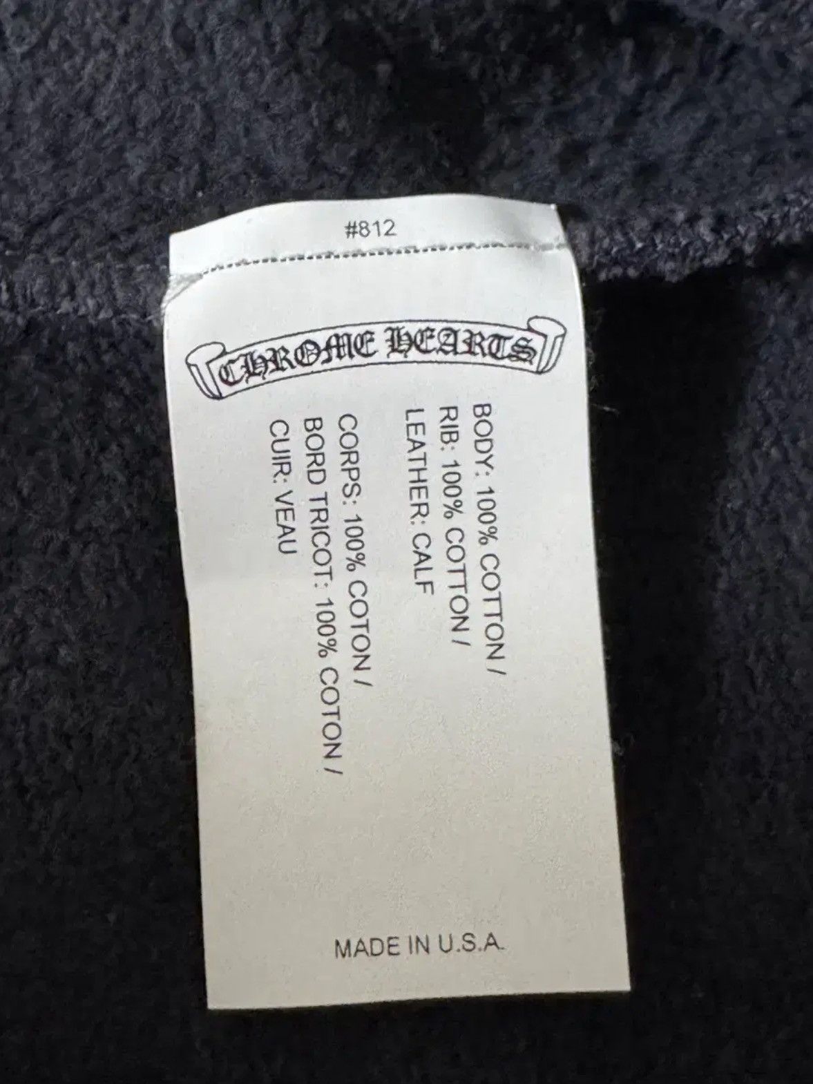 Chrome Hearts Paperjam Red Leather Patch Sweatshirt Size US M / EU 48-50 / 2 - 5 Thumbnail