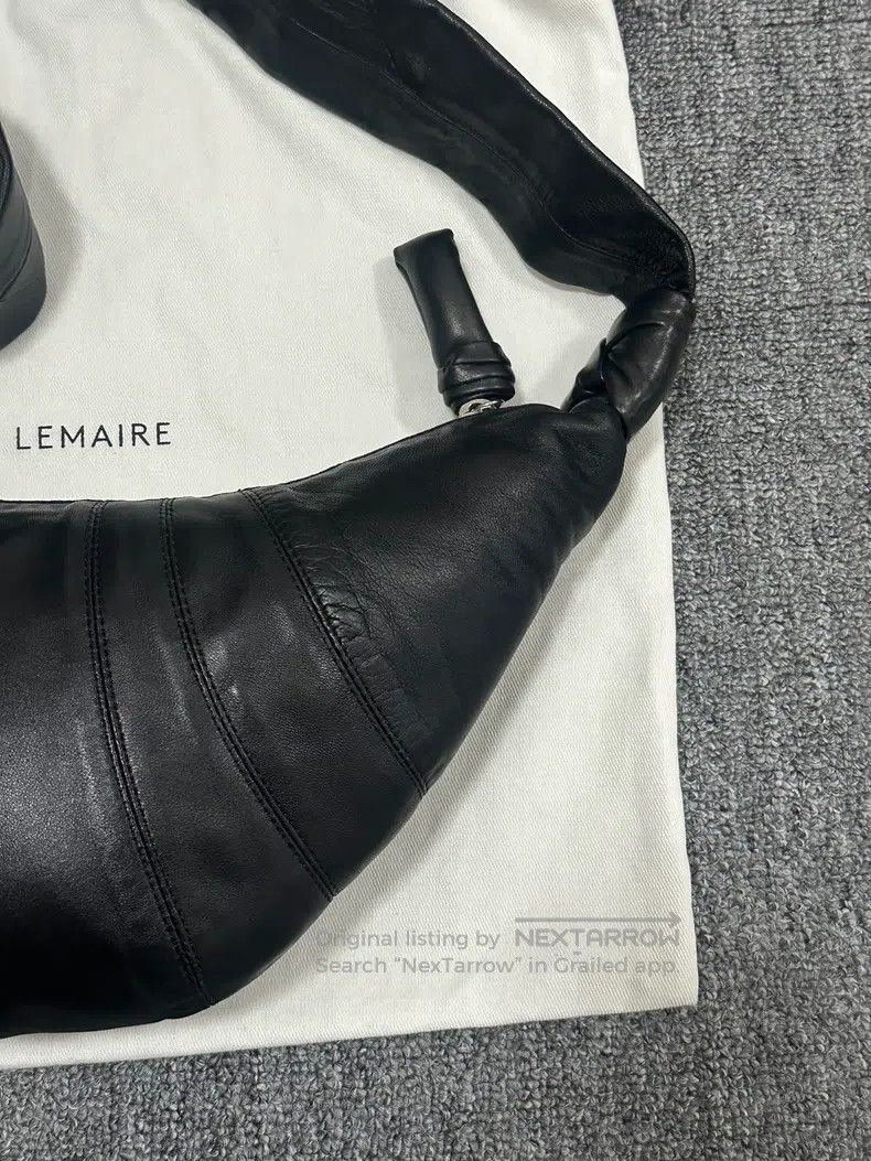 Lemaire LEMAIRE Black Horn Bag Small Size ONE SIZE - 3 Thumbnail