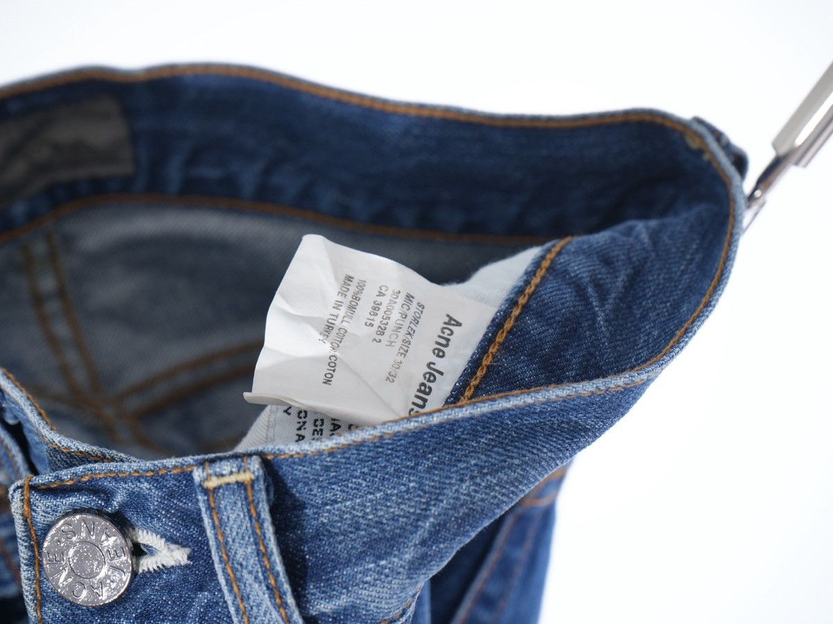 Acne Studios ACNE Jeans Denim Mic PUNCH Leather Patch W30 Size US 33 - 7 Thumbnail