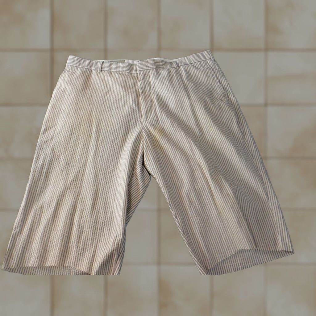 J.Crew J.CREW Mens Shorts 36 beige plaid chino casual classic box Chino Beach Mens 36 Beige Plaid Cotton Flat Front 7in Inseam Size US 36 / EU 52 - 1 Thumbnail