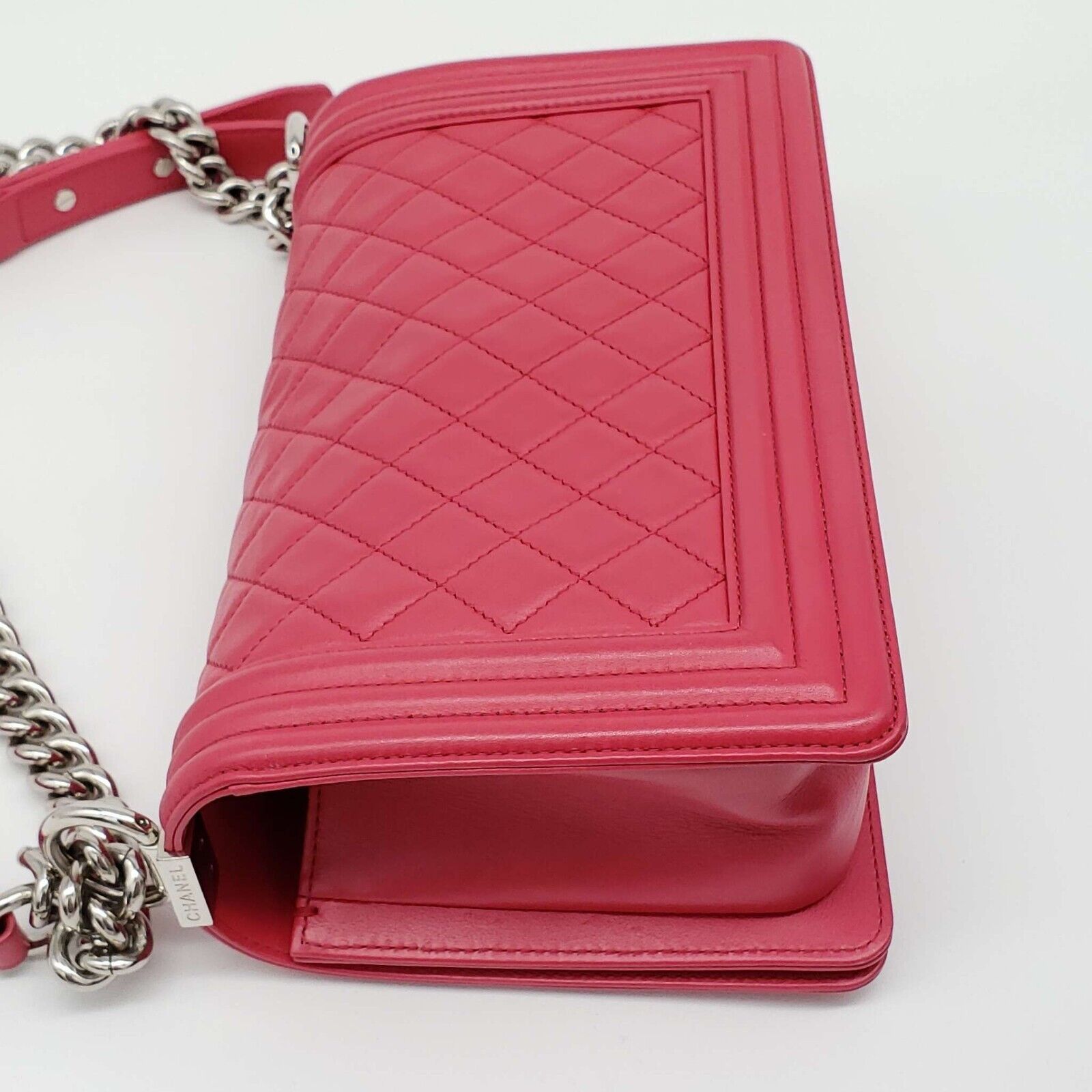 Chanel Authentic CHANEL Boy Leather Shoulder Bag 2550-080524 Size ONE SIZE - 11 Thumbnail