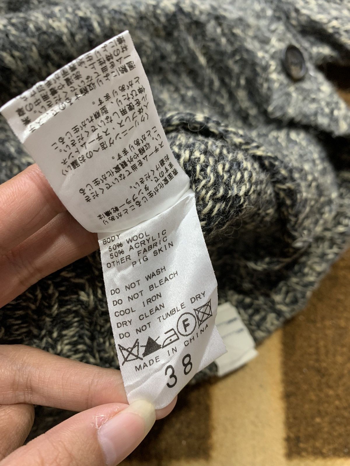 Issey Miyake × Japanese Brand Japanese Inherit Wool cardigan Kurt Cobain Grunge style Size US M / EU 48-50 / 2 - 7 Thumbnail