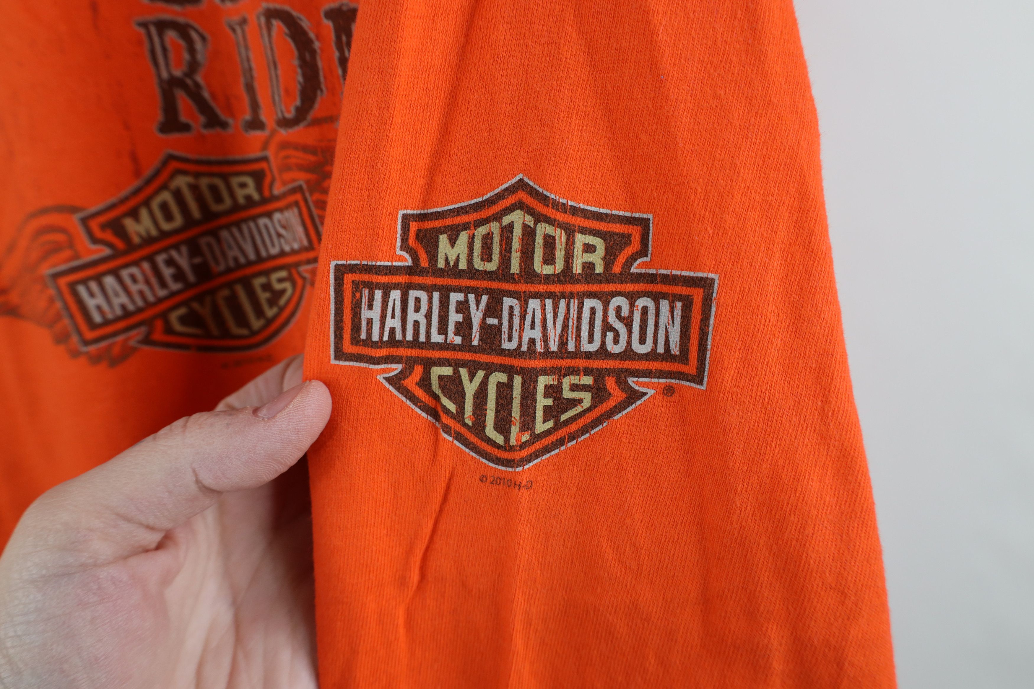 Harley Davidson × Vintage Vintage Y2K Harley Davidson New York Long Sleeve T-Shirt USA Size US XL / EU 56 / 4 - 4 Thumbnail