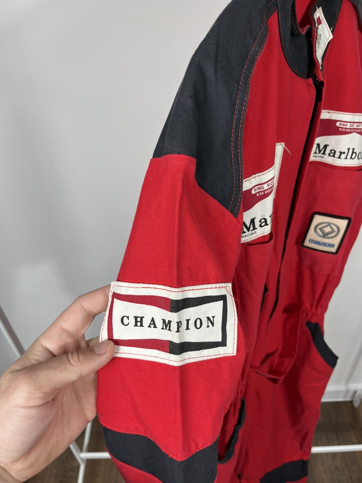 Marlboro Vintage Marlboro Racing Suit Coveralls Red Mazda Workwear Size US L / EU 52-54 / 3 - 13 Thumbnail