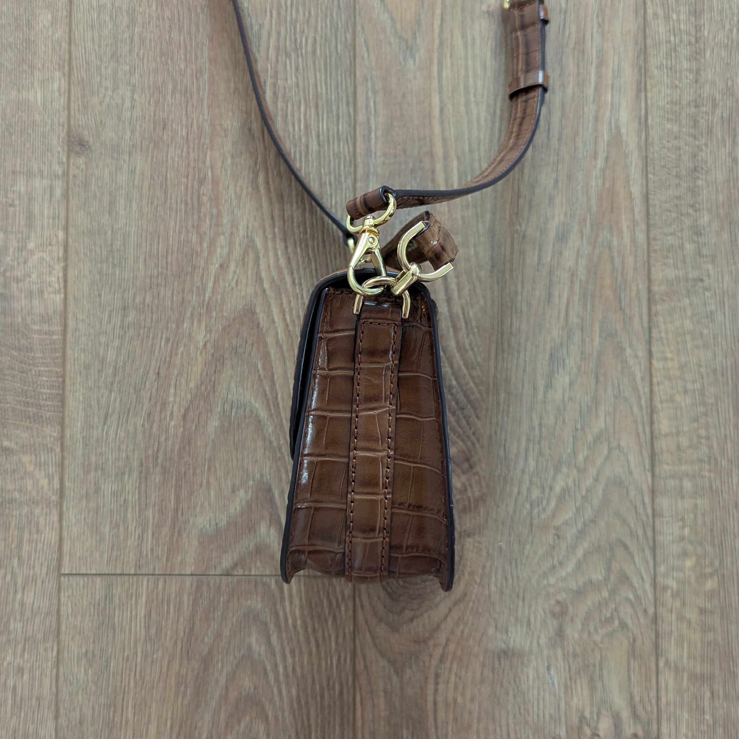 Lauren Ralph Lauren × Leather LAUREN RALPH LAUREN Addie Cross Body Bag Cow Leather Luxury Size ONE SIZE - 8 Thumbnail