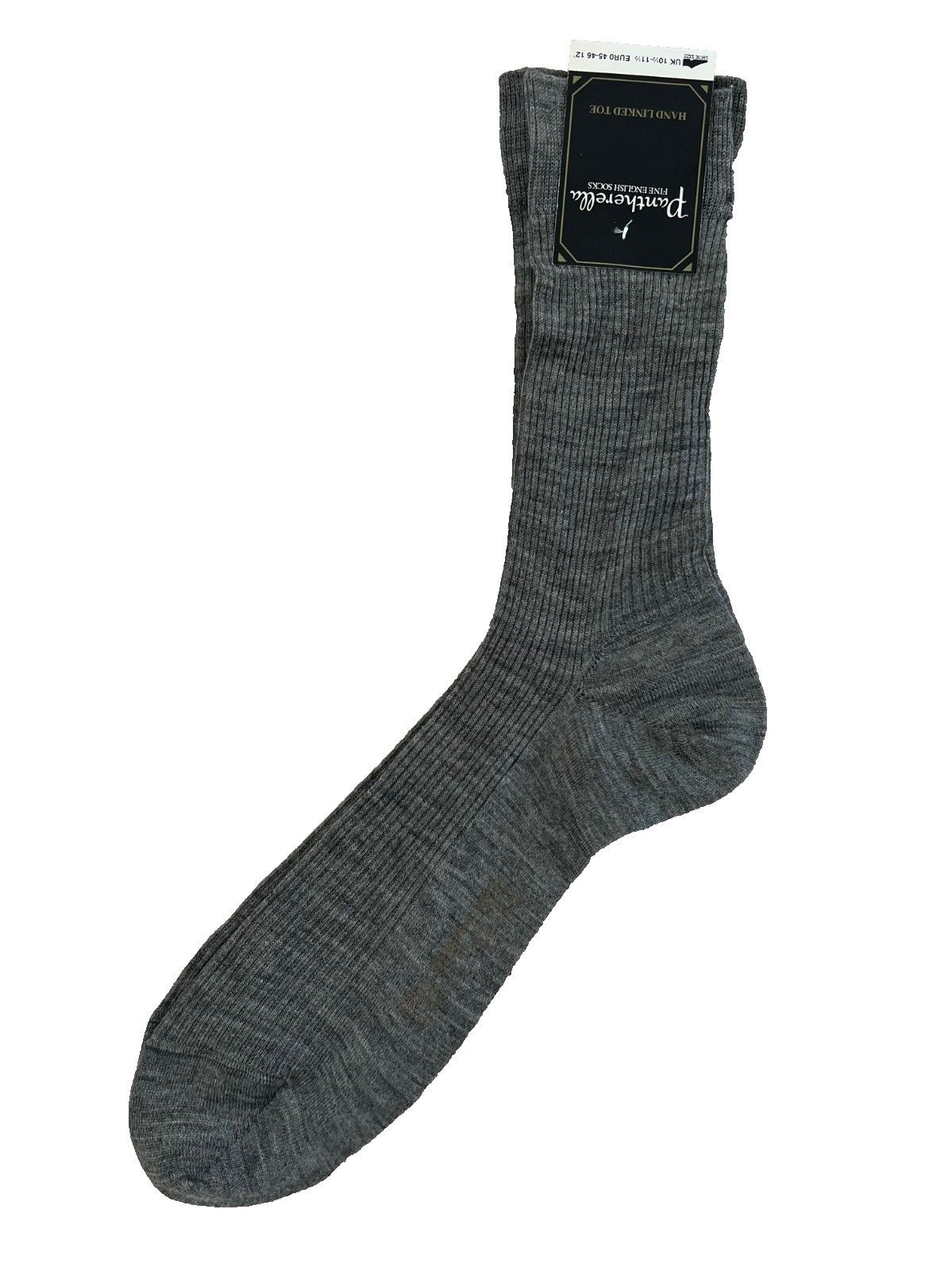 Pantherella Pantherella Long Rib Socks Grey Size ONE SIZE - 1 Thumbnail