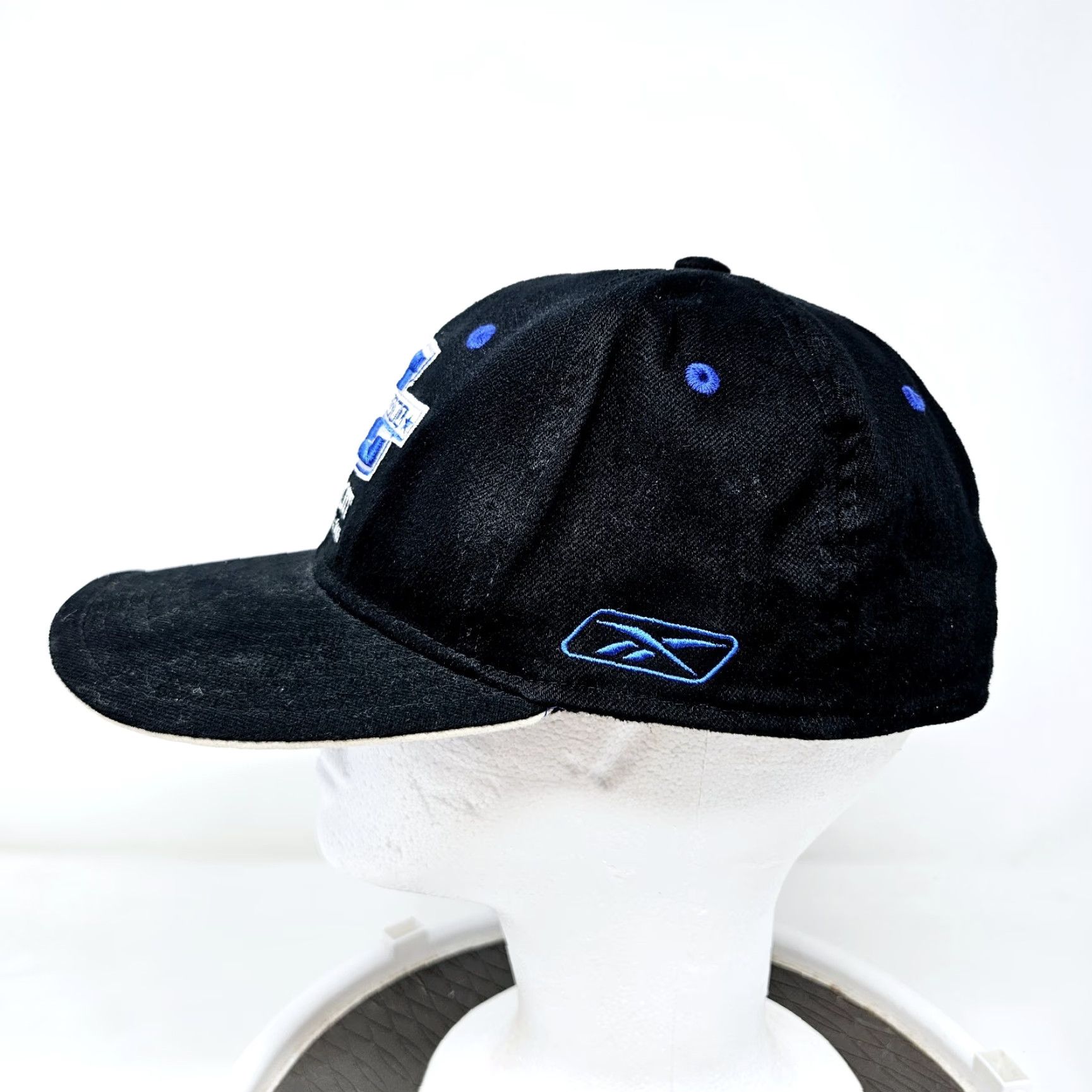 Reebok Reebok Detroit Football Hat Black OSFA XL Cap Men Baseball Logo Super Bowl XL 2006 Size ONE SIZE - 5 Thumbnail