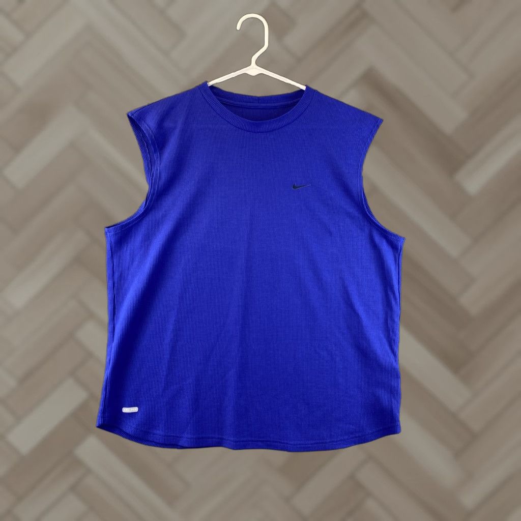 Nike Nike Dri-Fit Tank Shirt Mens L Blue Sleeveless Moisture Wicking Crew Neck Activewear Running & Jogging Size US L / EU 52-54 / 3 - 1 Thumbnail