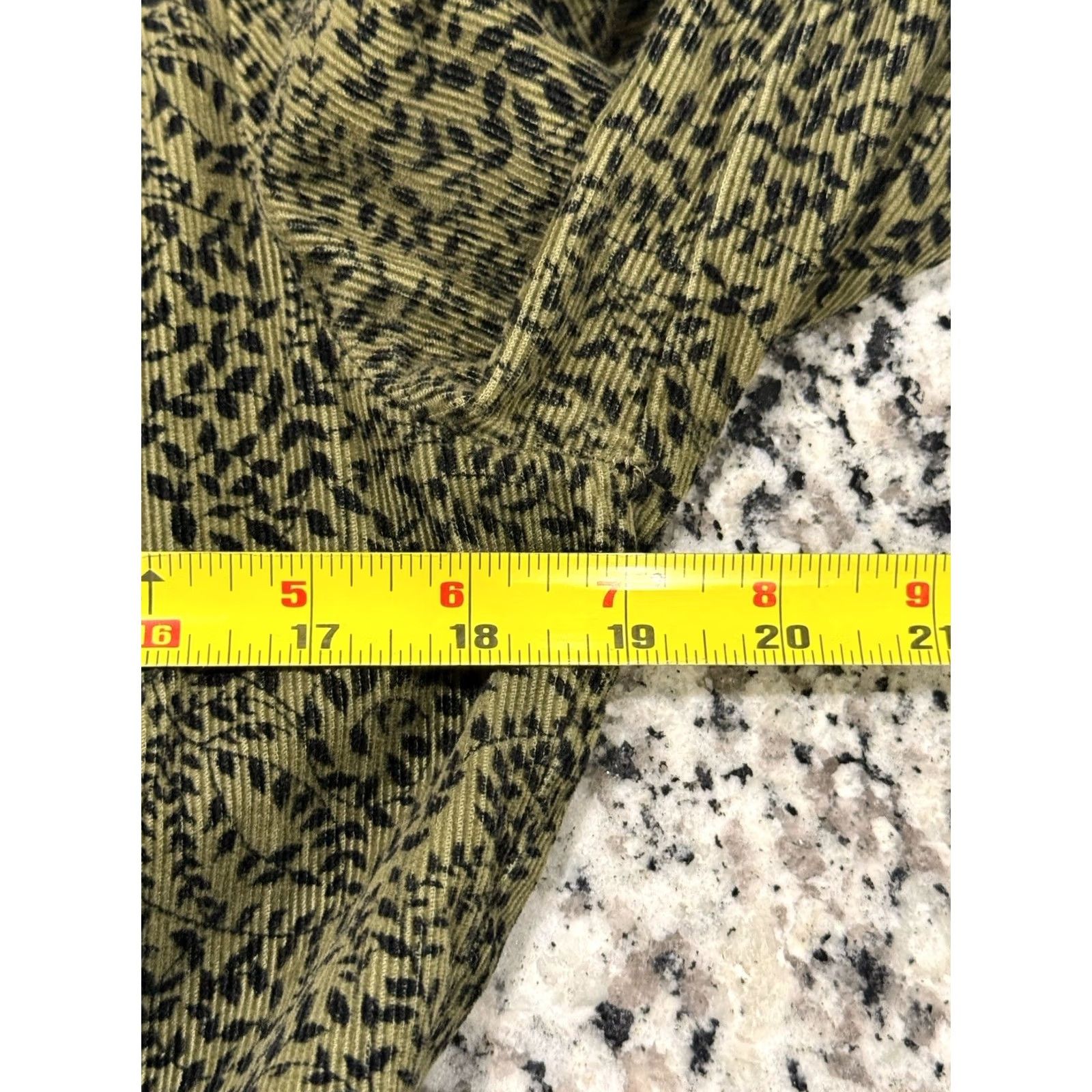 Boden Boden Harriet Cord Dress Green Black Leaf Print Sz 10L Dress Womens Tall ??? Size L / US 10 / IT 46 - 6 Thumbnail