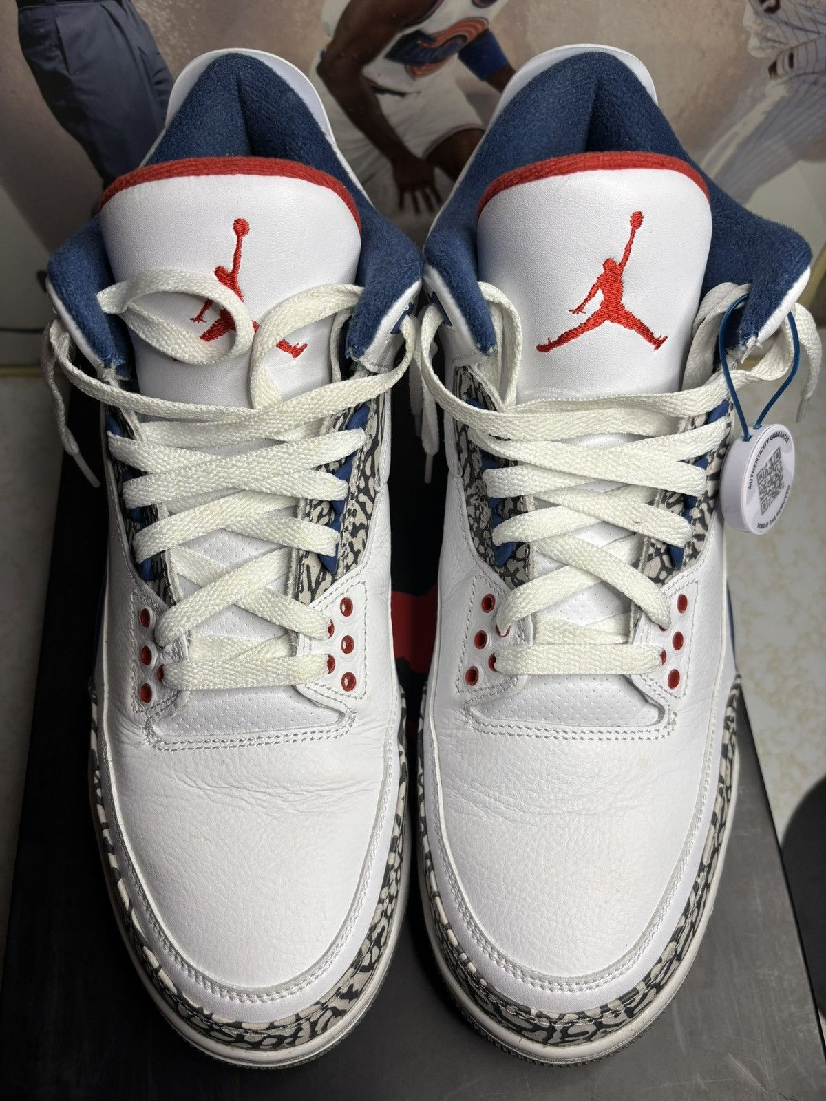 Jordan Brand Air Jordan 3 Retro OG True Blue 2016 Size US 12.5 / EU 45-46 - 2 Thumbnail
