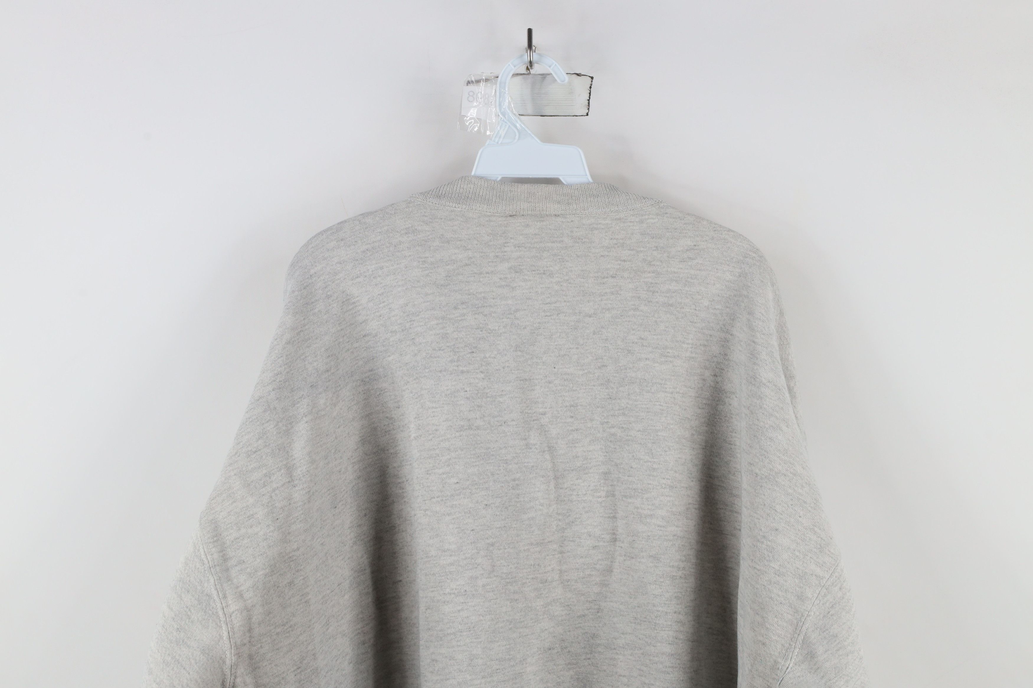 Vintage Vintage 90s Streetwear Blank Crewneck Sweatshirt Gray USA Size US XXL / EU 58 / 5 - 13 Thumbnail