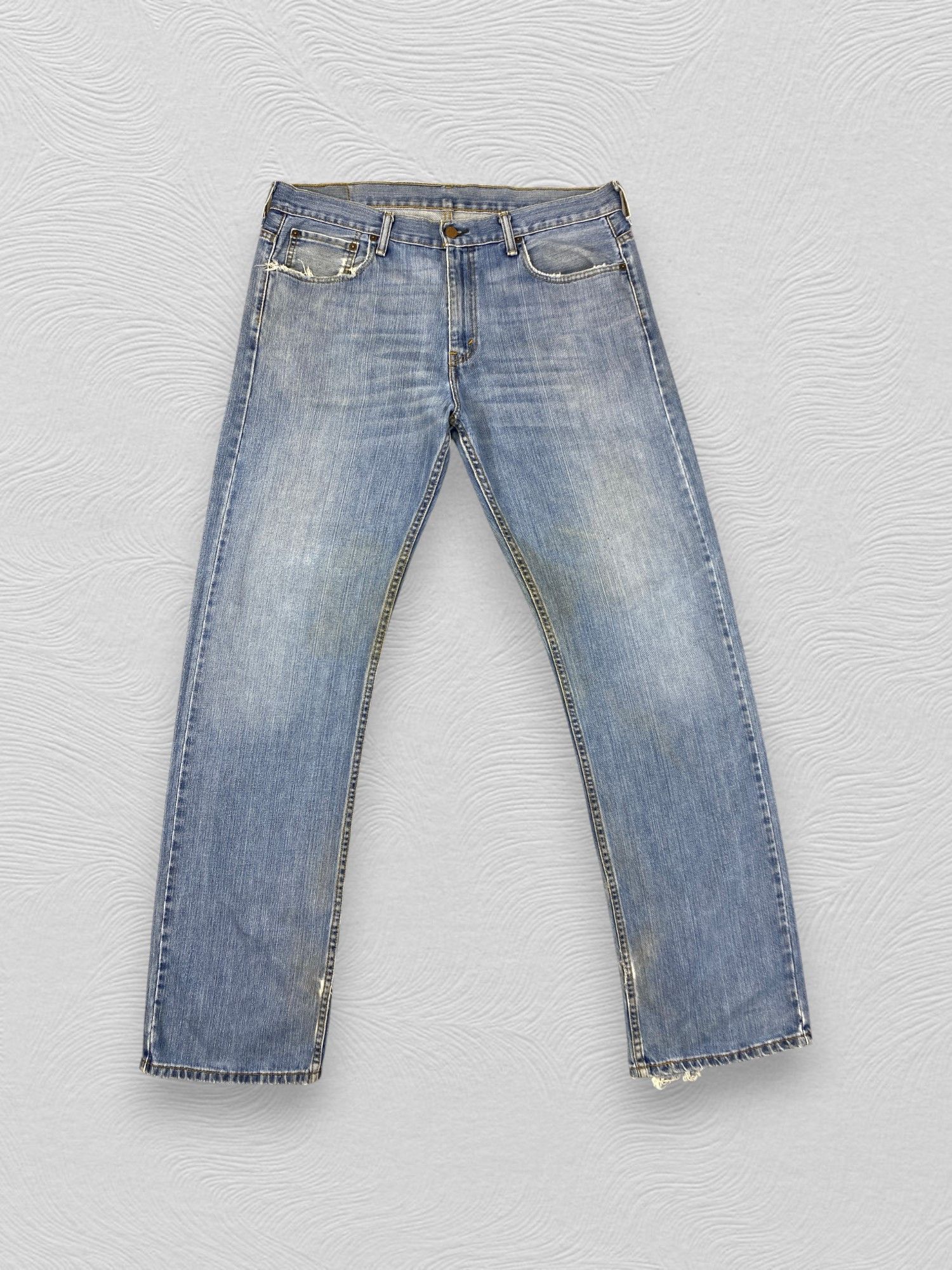 Levi's Blue Wash Vintage Levi's 569 Jeans 37x35.5 Denim -SJ106 Size US 37 - 1 Thumbnail