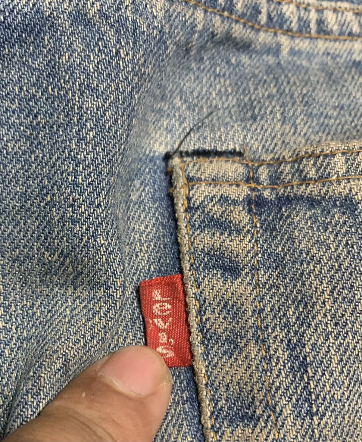 Levi's Vintage 60s Levis 501 Rindem Button #6 Selvedge Jeans Size US 32 / EU 48 - 13 Thumbnail