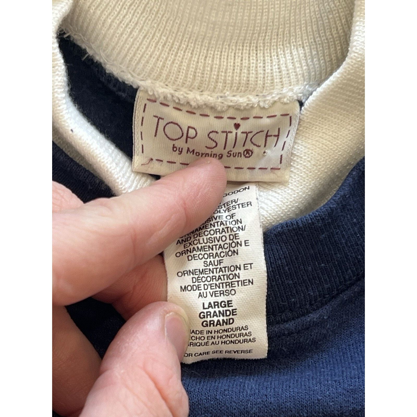 Vintage Vintage 90s Top Stitch Morning Sun Sweatshirt Birds Winter L Size L / US 10 / IT 46 - 3 Thumbnail