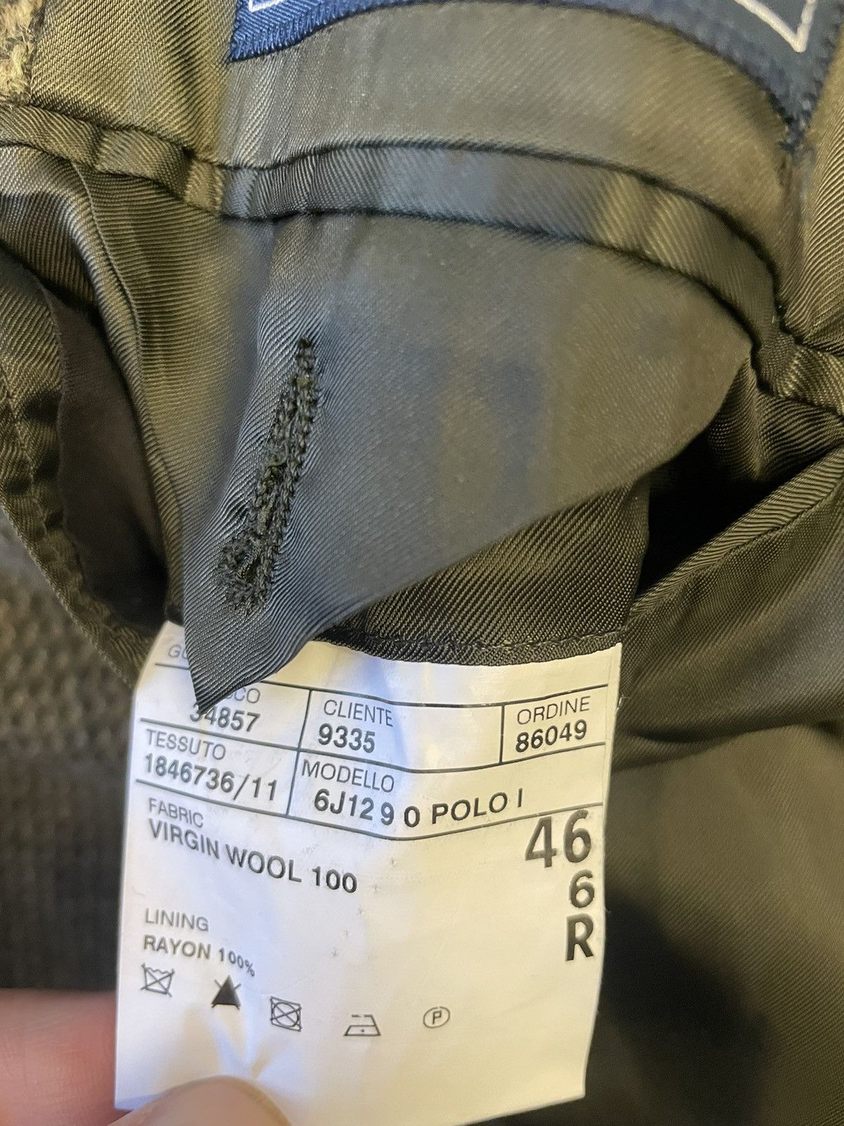 Polo Ralph Lauren × Vintage Vintage Tweed Jacket Size 46R - 9 Thumbnail