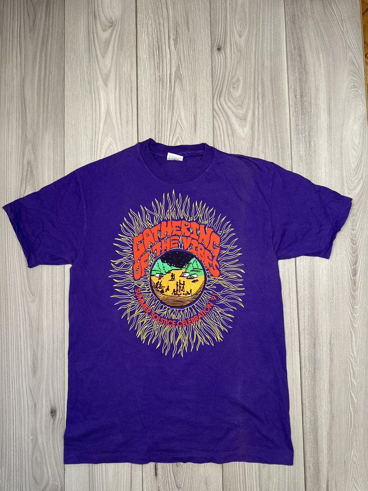 Vintage Gathering of the vibes summer solstice celebration 1991 Size US XL / EU 56 / 4 - 3 Thumbnail