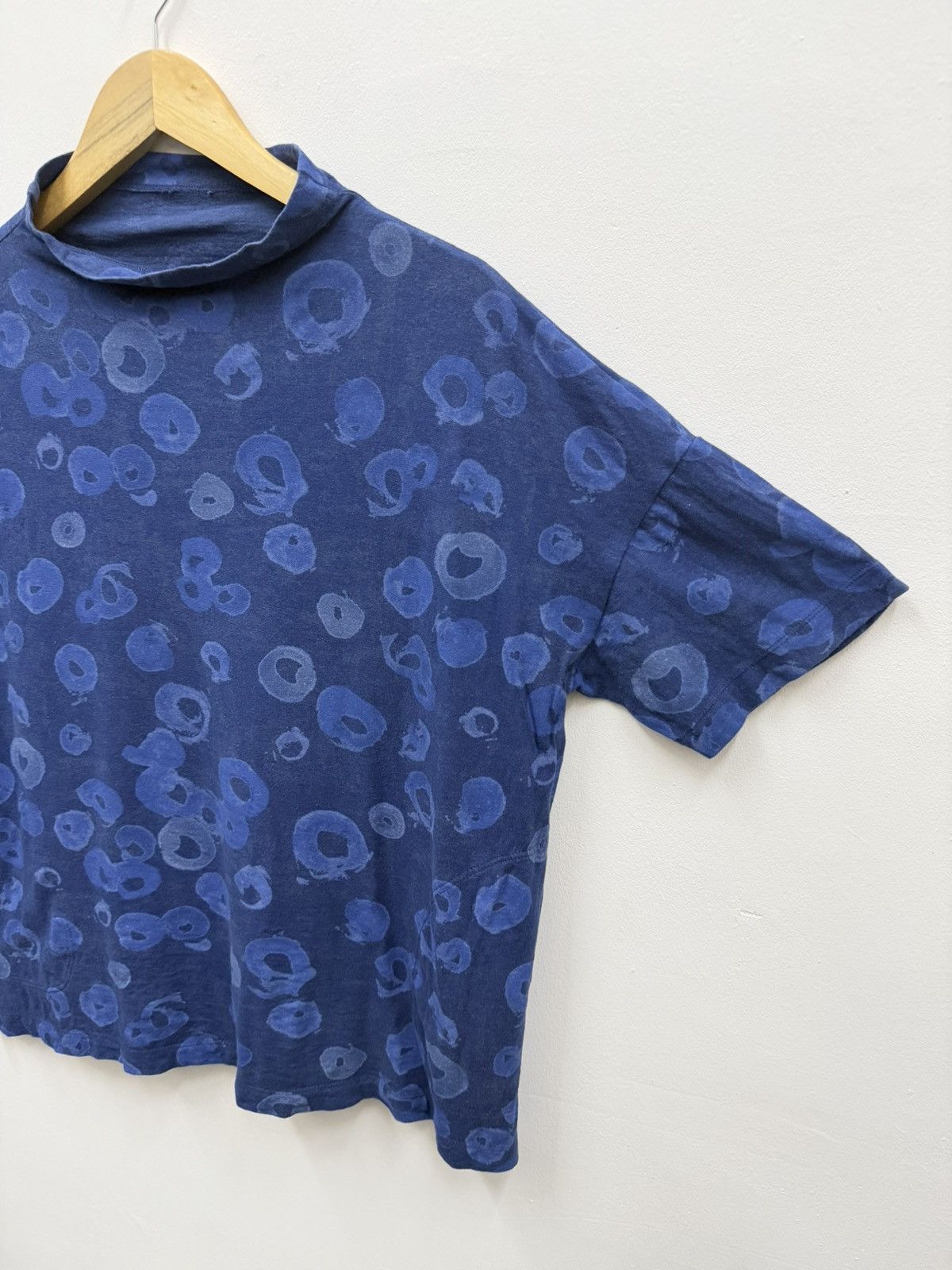 Y's Ys Shibori Indigo Boxy T Shirt Size US M / EU 48-50 / 2 - 6 Thumbnail