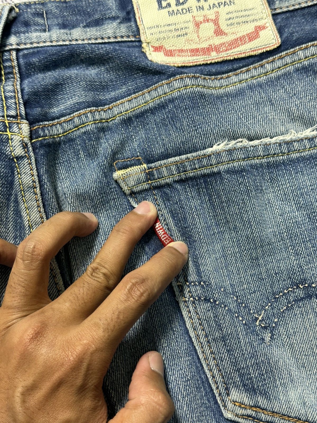 Undercover × Uniqlo 2000s Vintage Edwin 503 Washed Denim Jeans Size 34 Size US 34 / EU 50 - 18 Thumbnail