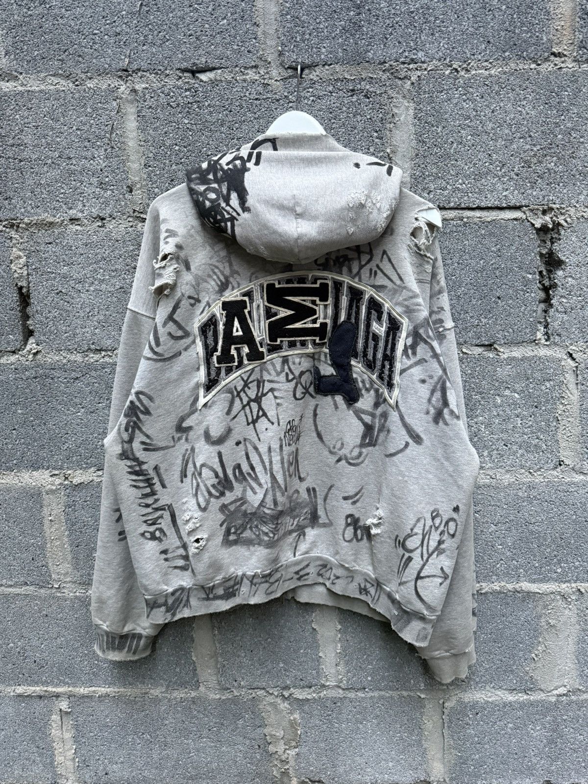 Balenciaga Balenciaga Grey Skater Zip-Up Hoodie | Grailed