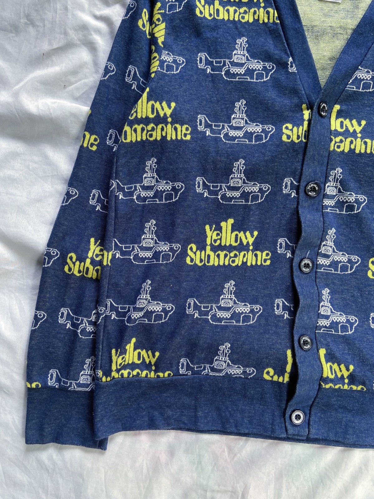 If Six Was Nine JAPANESE THE BEATLES YELLOW SUBMARINE CASUAL CARDIGAN Size US M / EU 48-50 / 2 - 5 Thumbnail