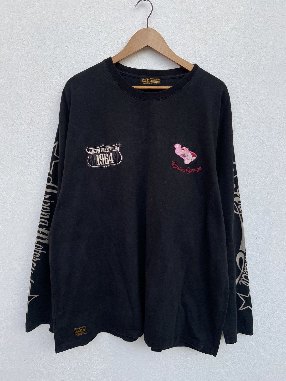 Flagstuff 🔥 Rare Pink Panther X Flaggstaff t shirt long sleeve Size US XL / EU 56 / 4 - 6 Thumbnail