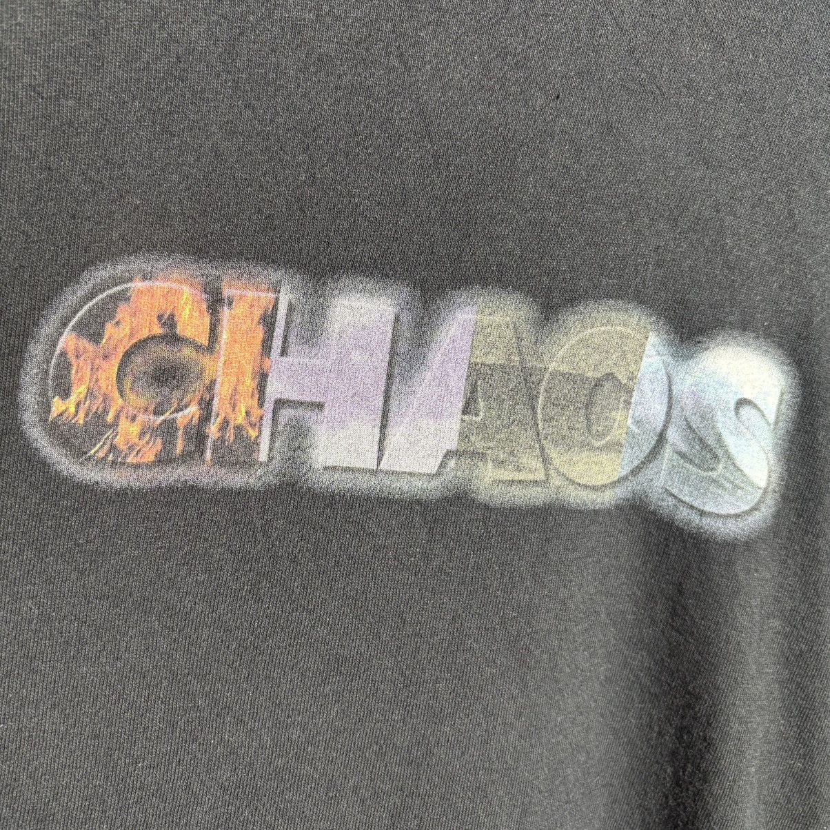 Vintage Vintage 90s Chaos Skateboard Logo Single Stitch T-Shirt Size US L / EU 52-54 / 3 - 4 Thumbnail