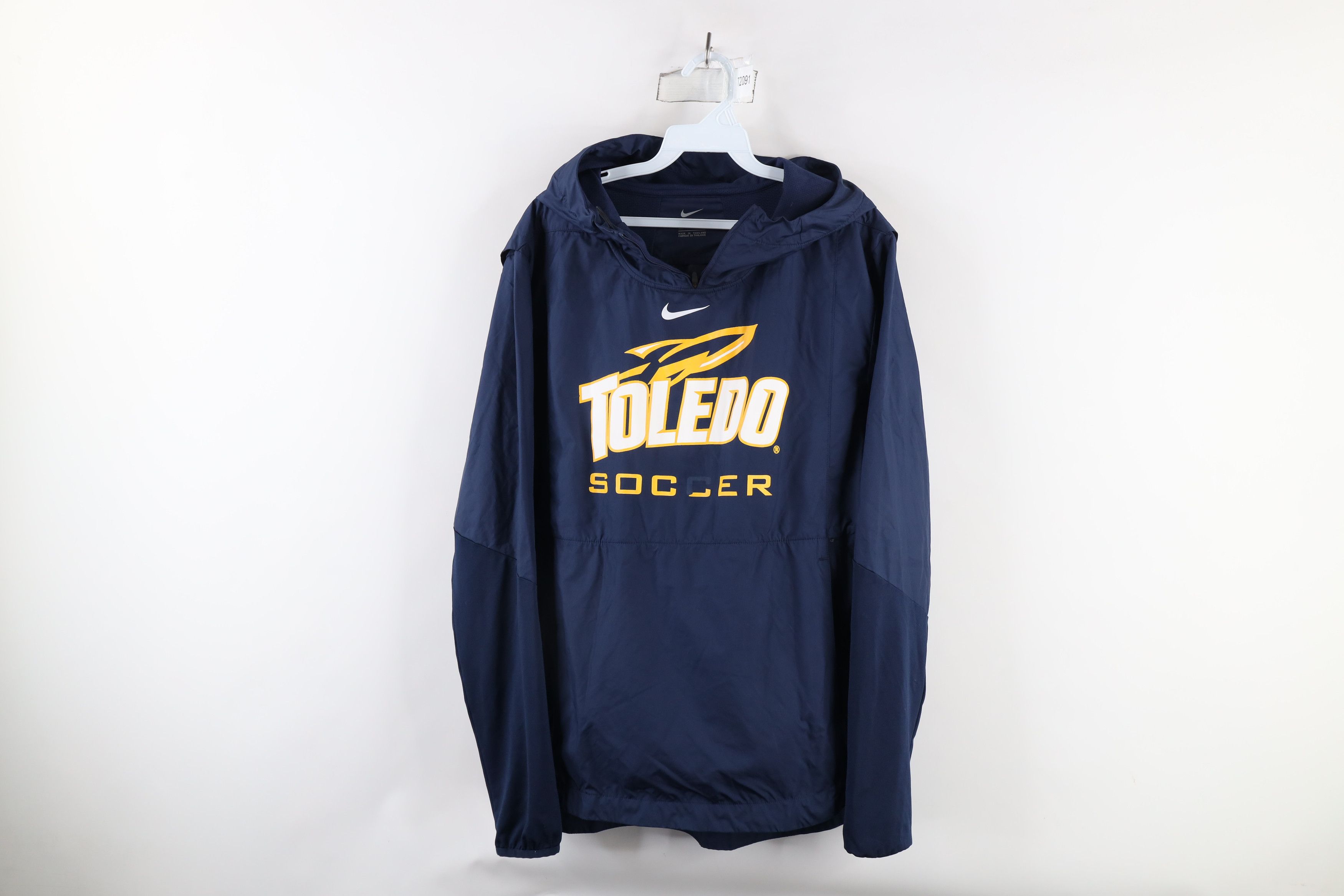 Nike × Vintage Nike Issued University of Toledo Soccer Hooded Jacket Blue Size US M / EU 48-50 / 2 - 1 Thumbnail
