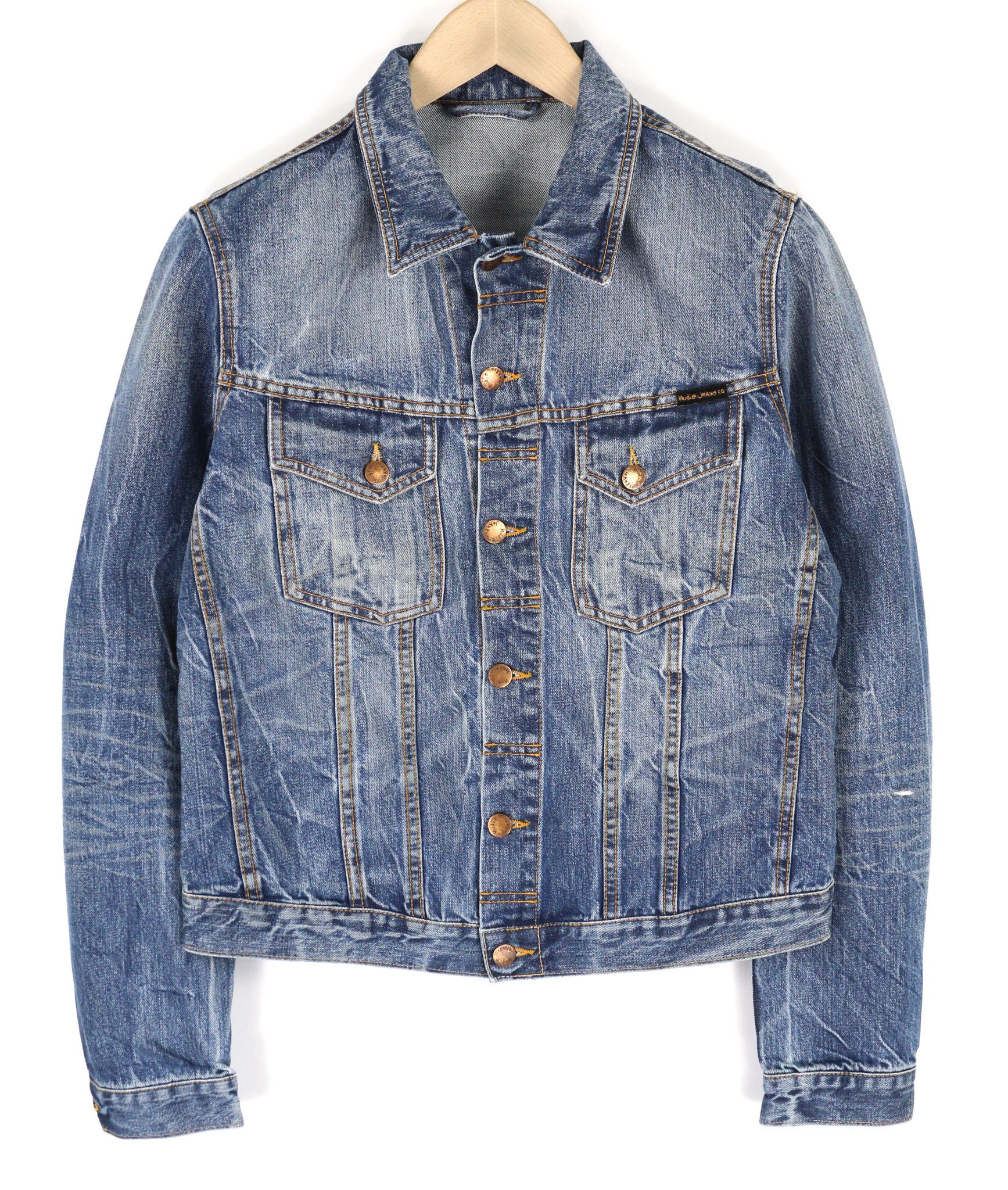 Nudie Jeans TERRY M Washed Light Vintage Jacket 81051 Size US M / EU 48-50 / 2 - 1 Thumbnail