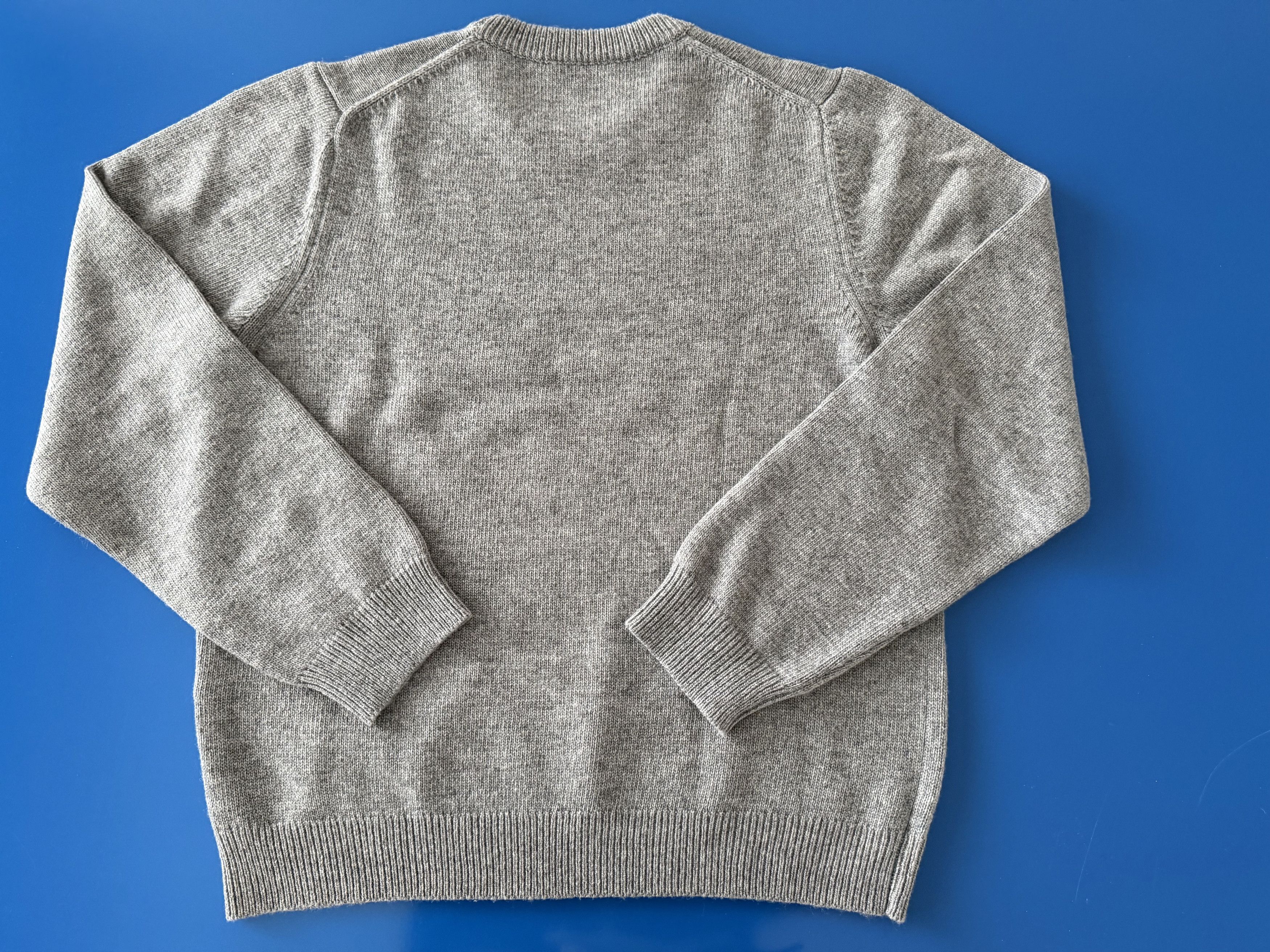 Gucci Gucci Logo Intarsia Wool Sweater – Grey Mélange – Size L Size US L / EU 52-54 / 3 - 7 Thumbnail