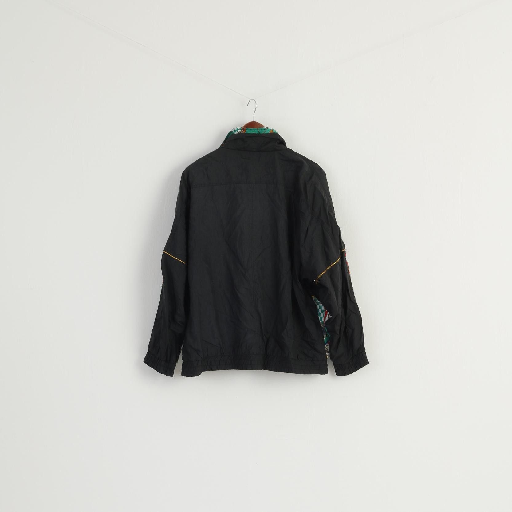 Vintage Vintage Women 42/44 M Jacket Black Shiny 8522 Size M / US 6-8 / IT 42-44 - 7 Thumbnail
