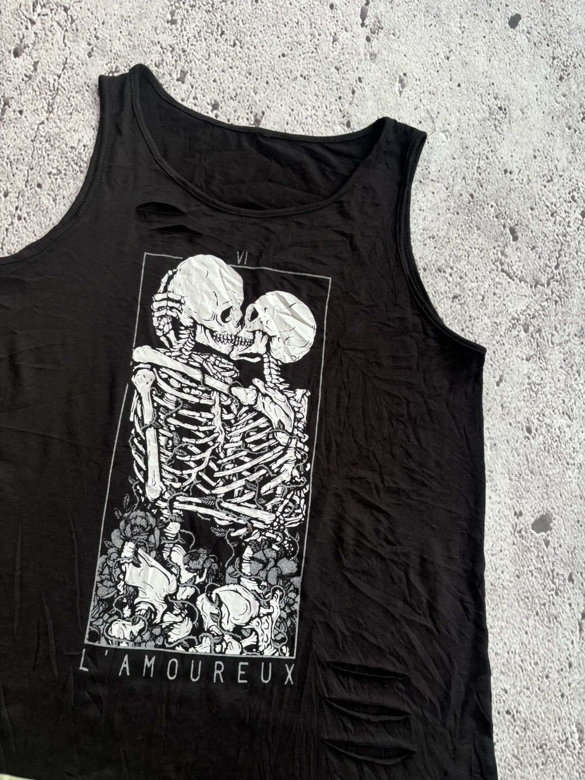 Hysteric Glamour Y2k L' Amoureux Skull punk style tank top Size US L / EU 52-54 / 3 - 3 Thumbnail
