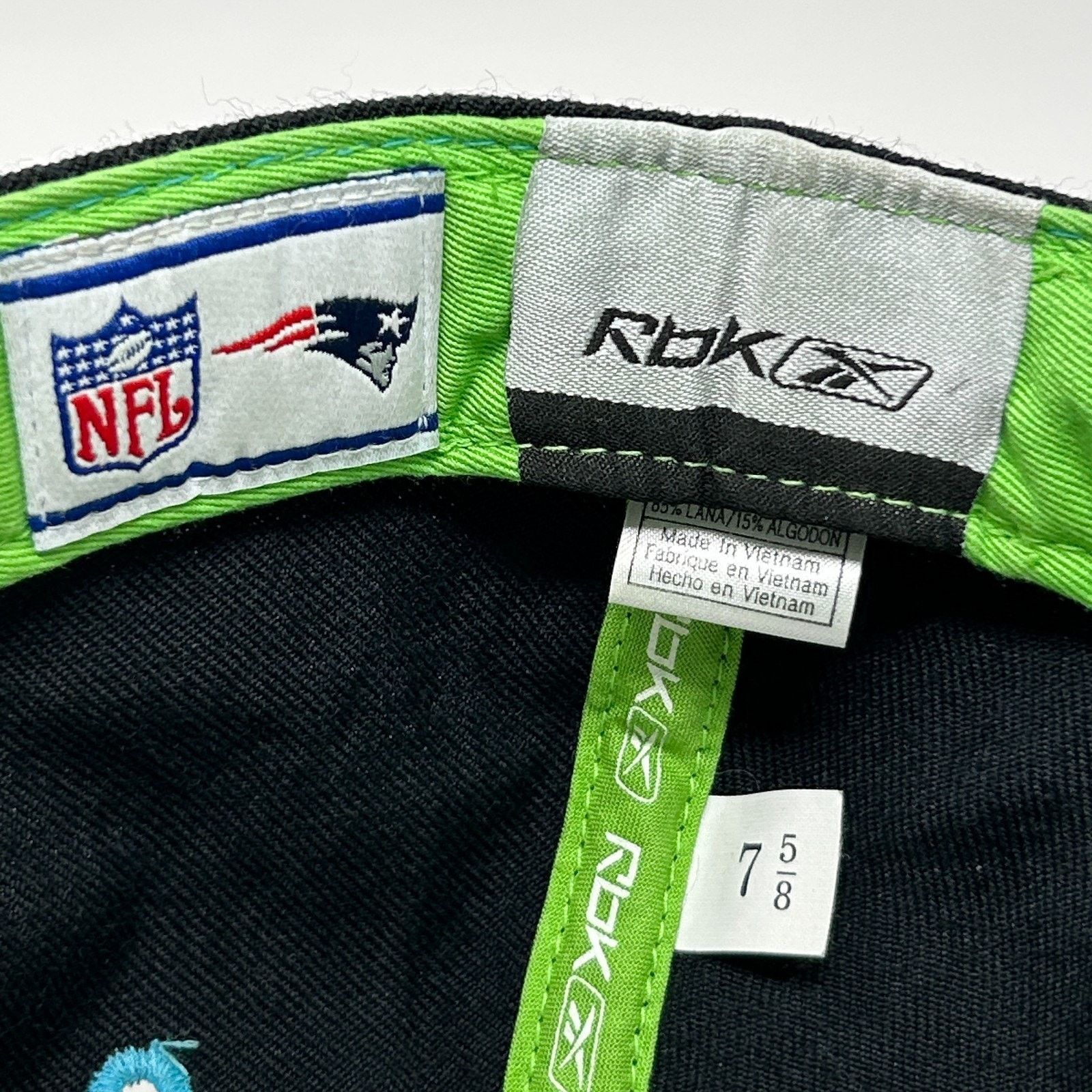 Reebok New England Patriots Hat Baseball Cap UFO Alien Space 7 5/8 Size ONE SIZE - 10 Thumbnail