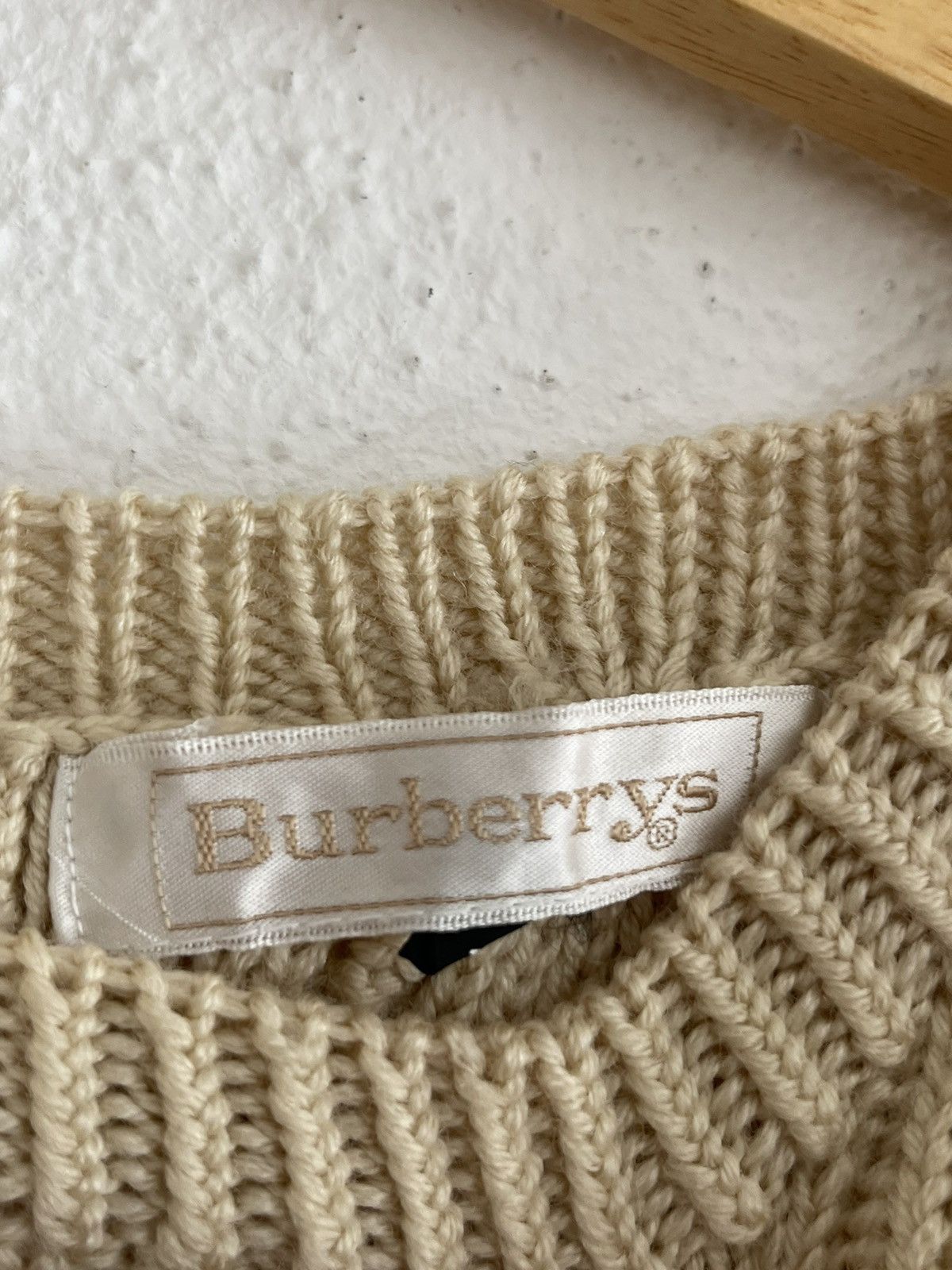 Burberry Vintage Burberrys Cable Knit Sweaters Burberry Size M / US 6-8 / IT 42-44 - 5 Thumbnail