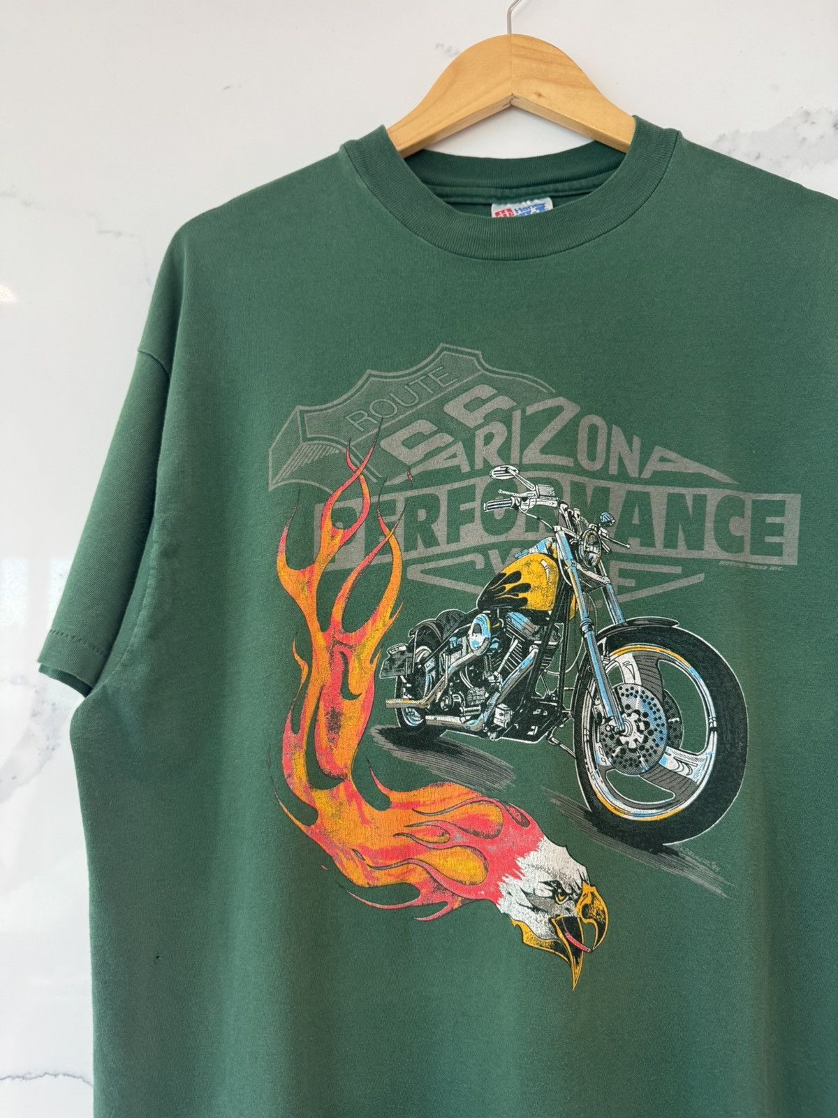 Harley Davidson Vintage 1994 Harley Davidson Arizona Performance T Shirt Size US XL / EU 56 / 4 - 2 Thumbnail